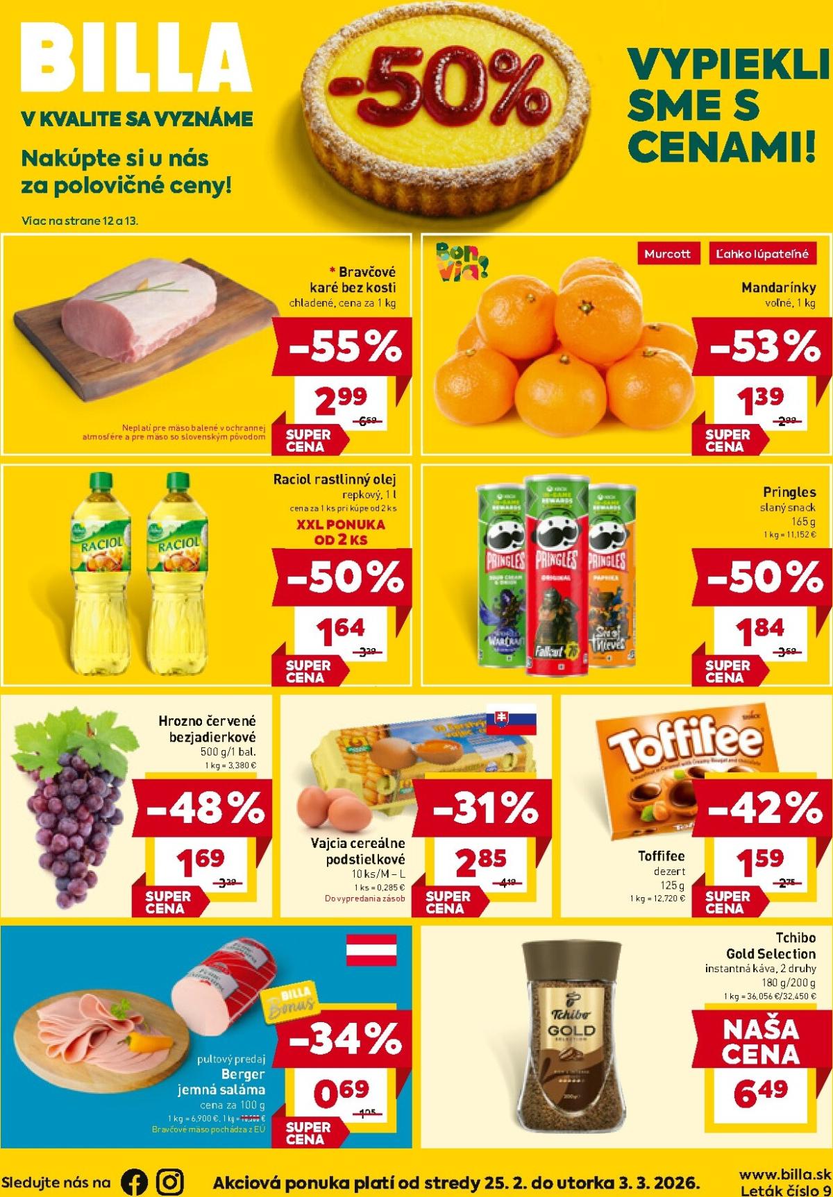 Leták Billa platný od 25.02.2026 do 03.03.2026