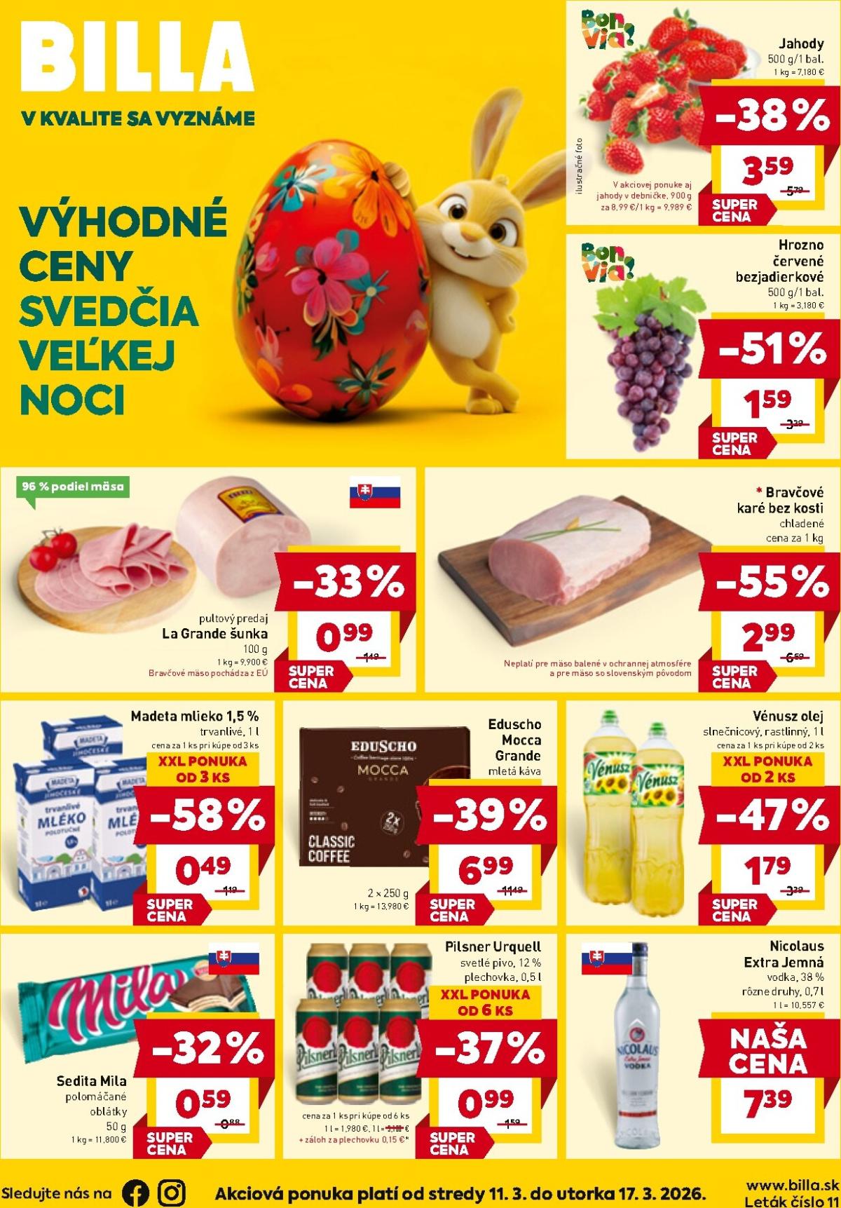 Leták Billa platný od 11.03.2026 do 17.03.2026