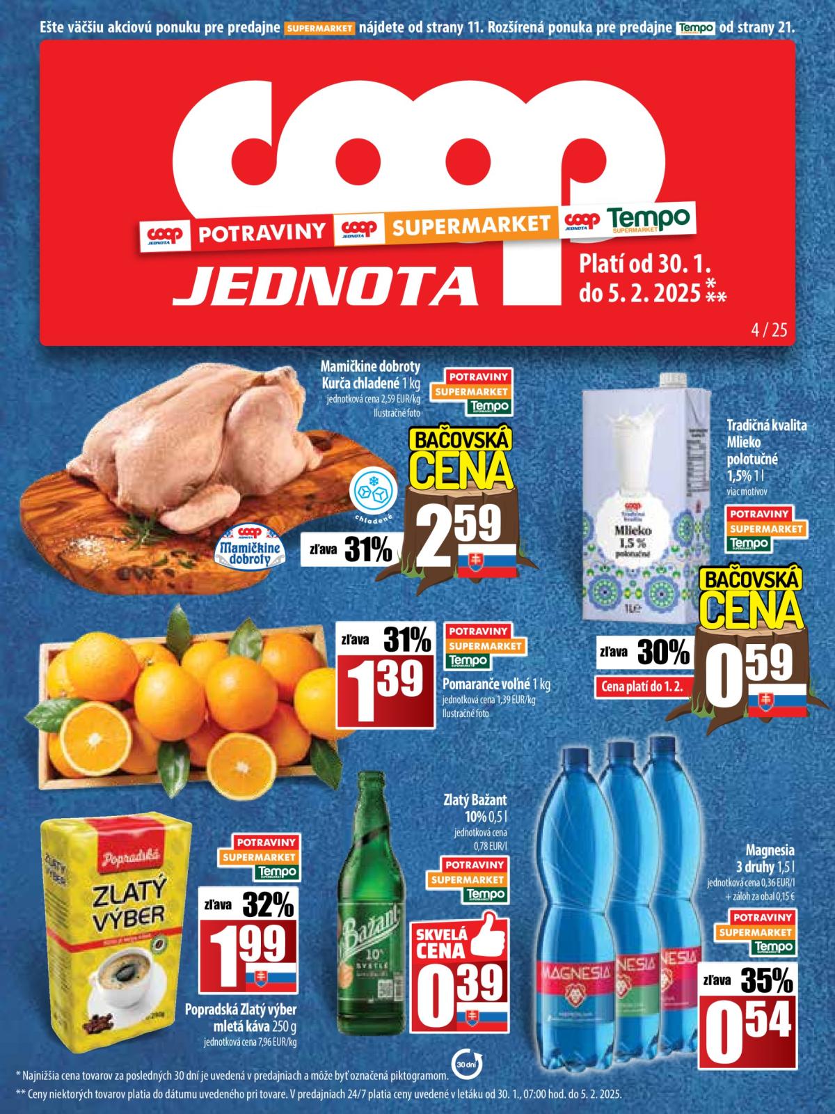 COOP Jednota leták platný od 30.01. - 05.02.