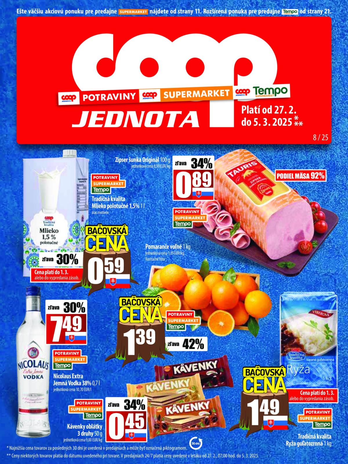 COOP Jednota leták platný od 27.02. - 05.03.