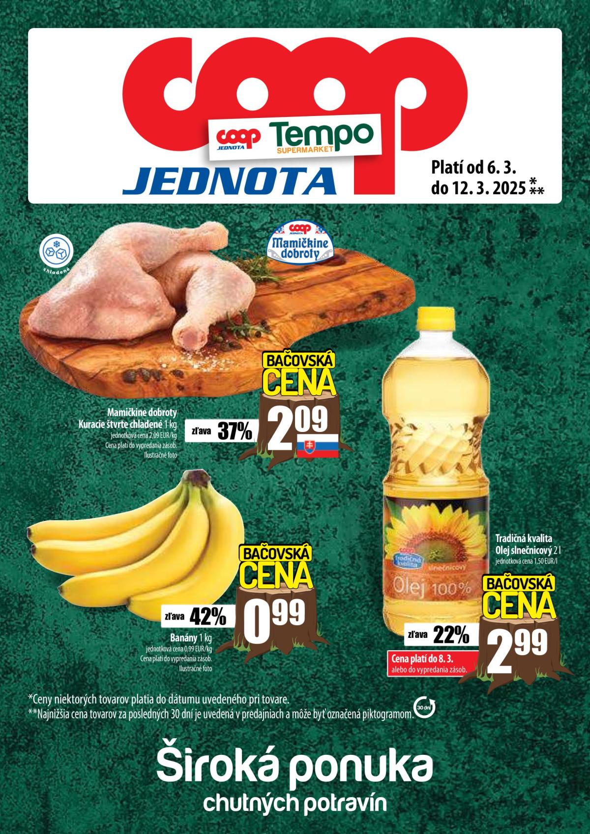 COOP Jednota - Tempo leták platný od 06.03. - 12.03.