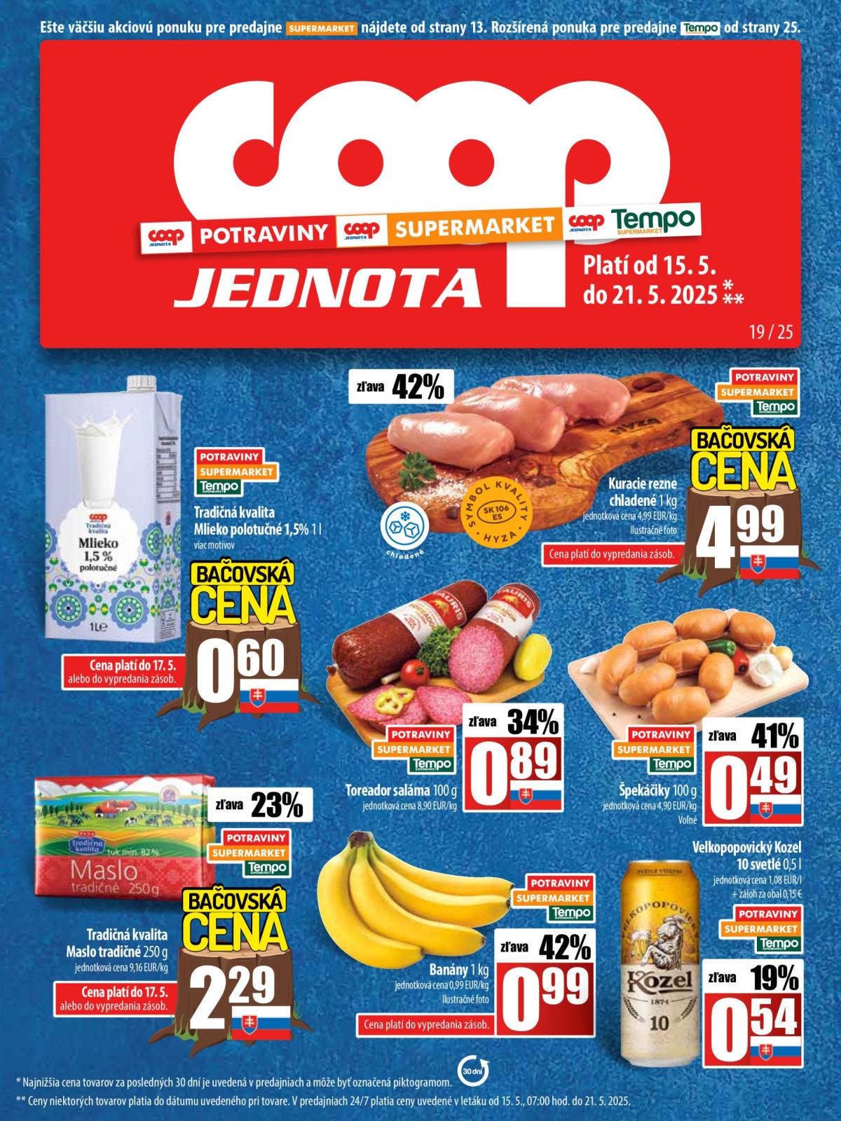 COOP Jednota leták platný od 15.05. - 21.05.