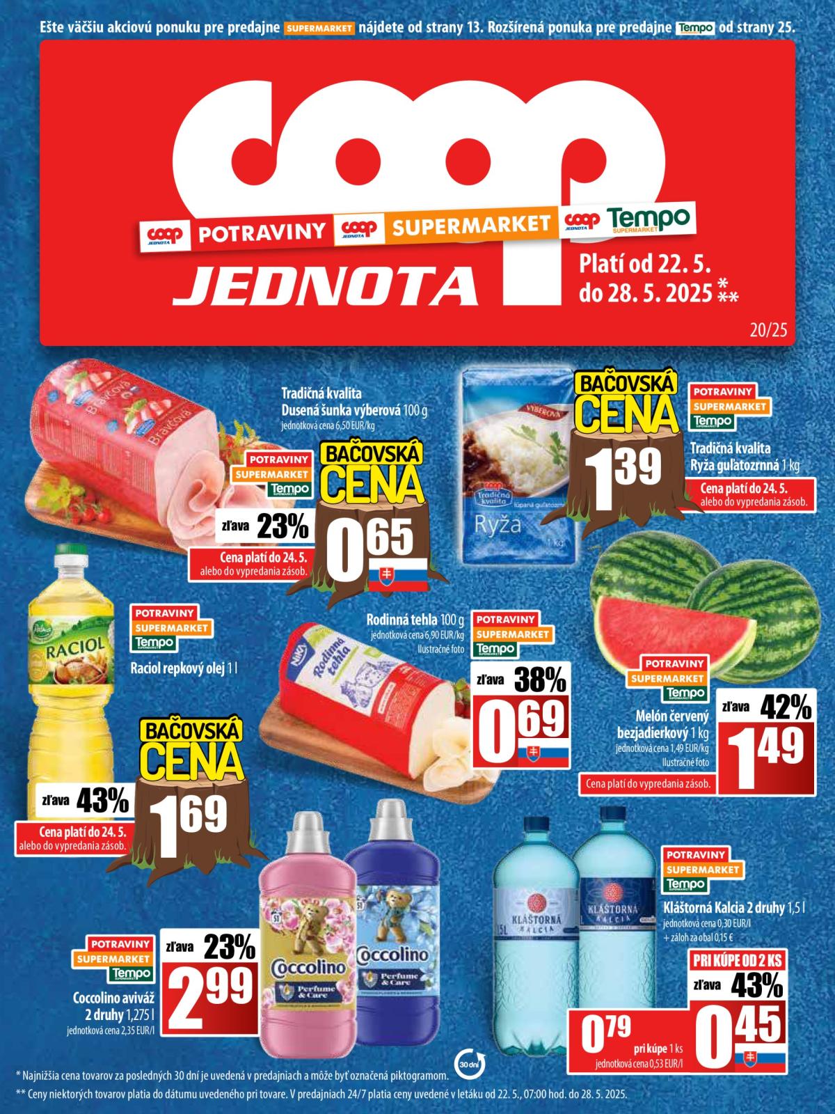 COOP Jednota leták platný od 22.05. - 28.05.