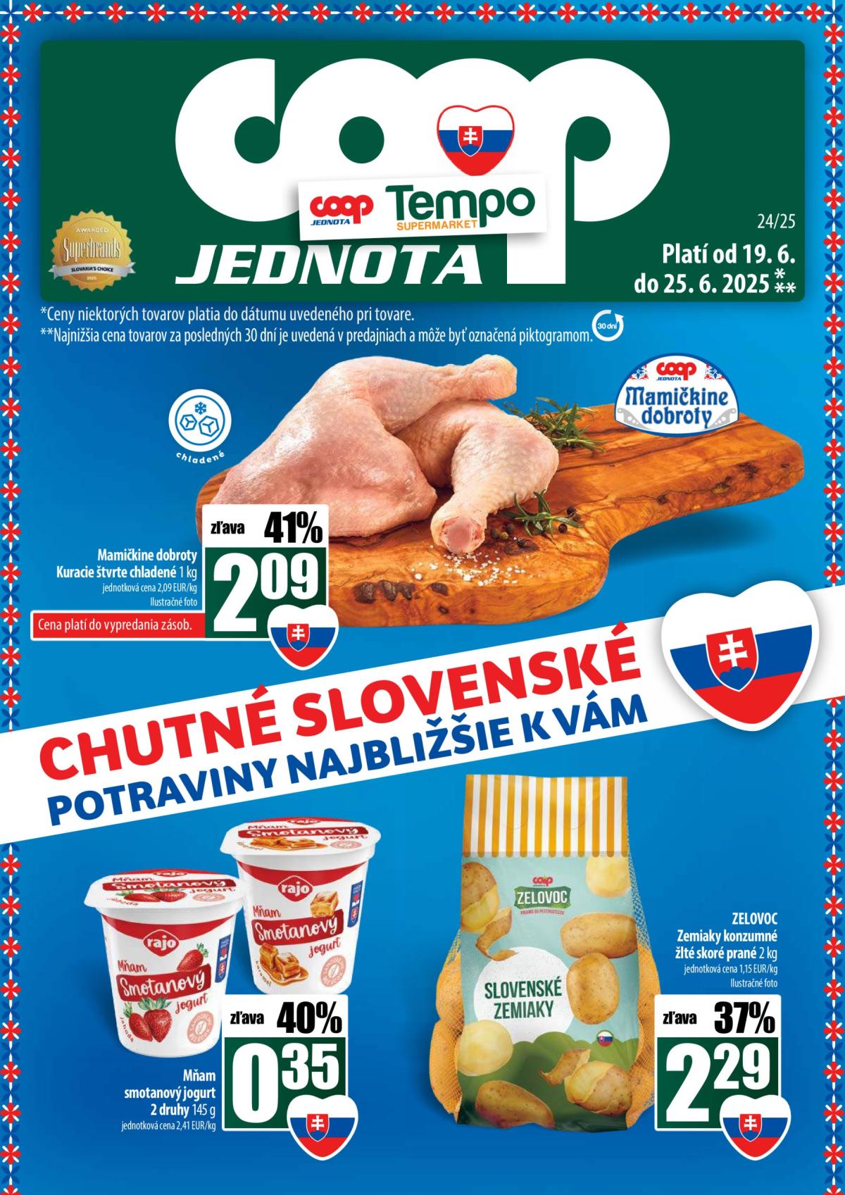 Leták COOP Jednota - Tempo platný od 19.06. do 25.06.