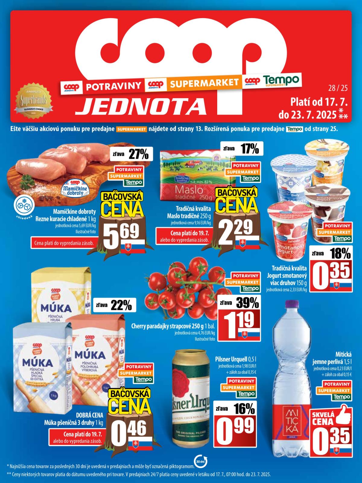 Leták COOP Jednota platný od 17.07. do 23.07.