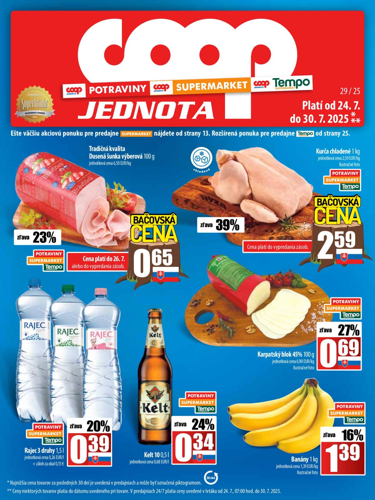 Leták COOP Jednota platný od 24.07. do 30.07.