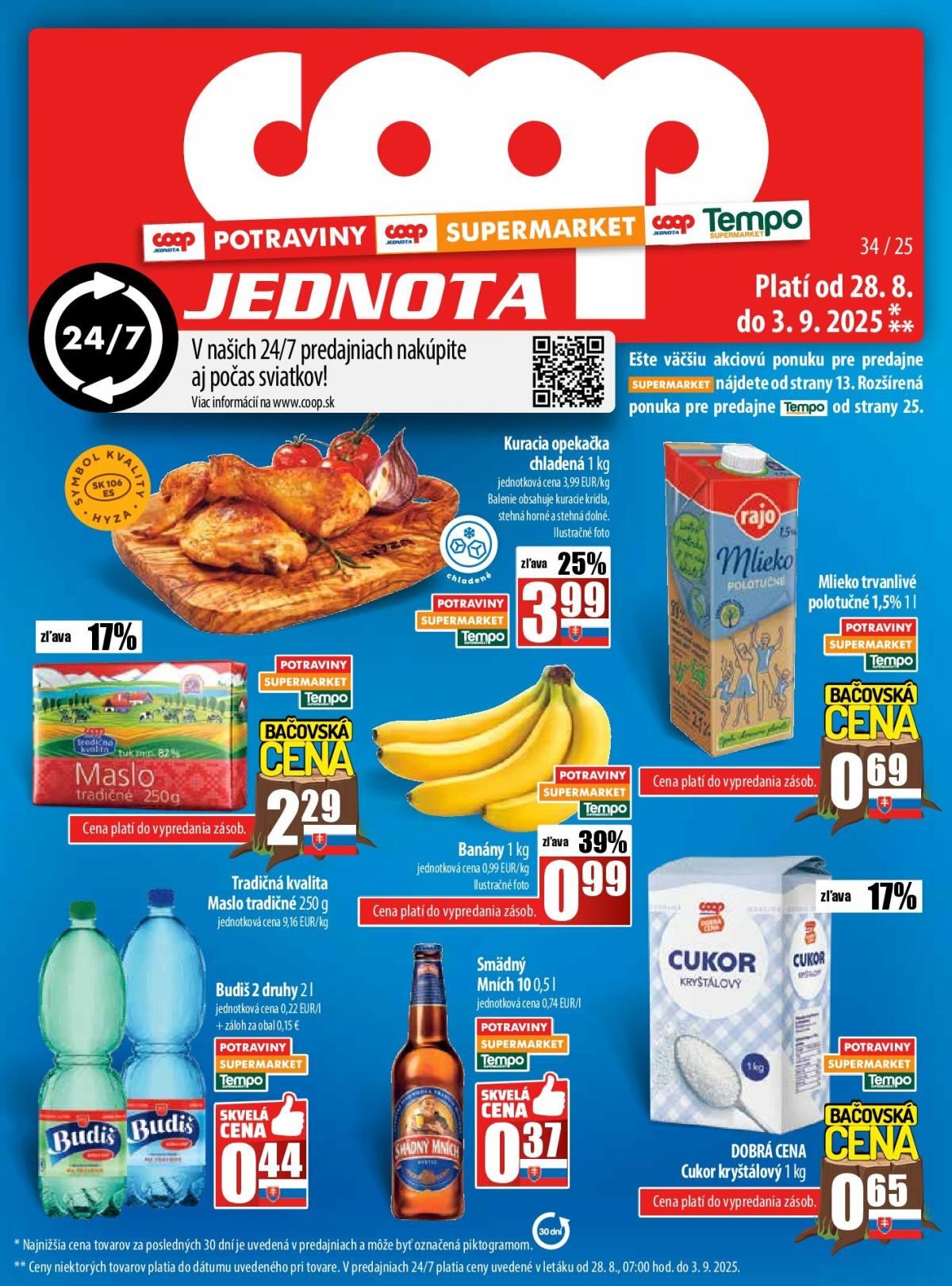 Leták COOP Jednota platný od 28.08. do 03.09.