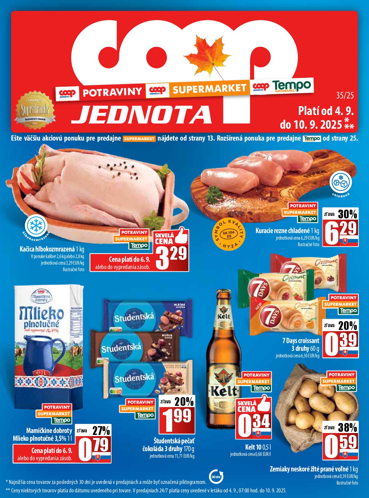 Leták COOP Jednota platný od 04.09. do 10.09.