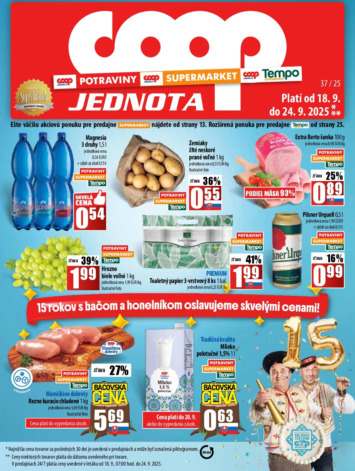 Leták COOP Jednota platný od 18.09. do 24.09.