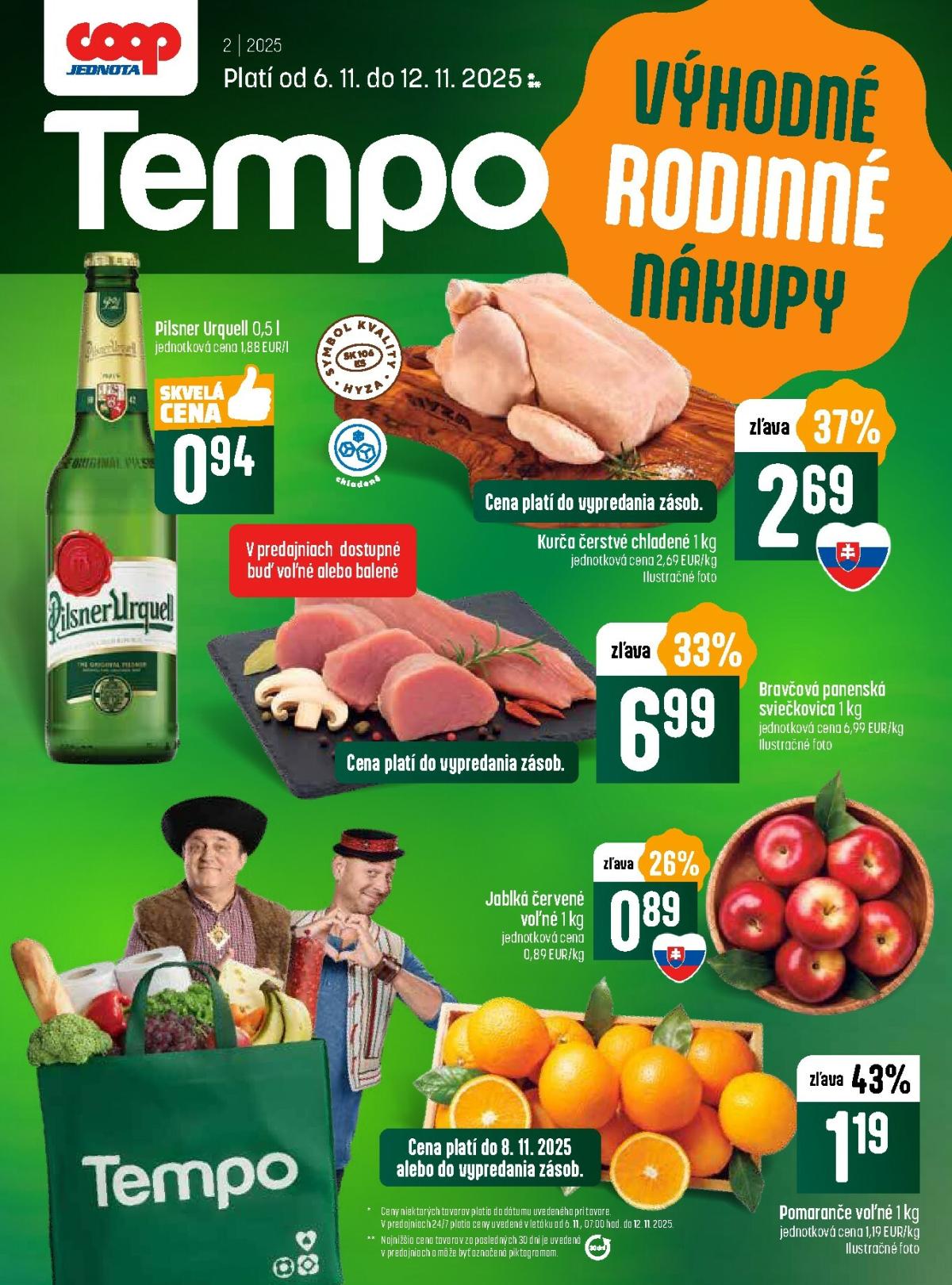 Leták COOP Jednota - Tempo platný od 06.11. do 12.11.