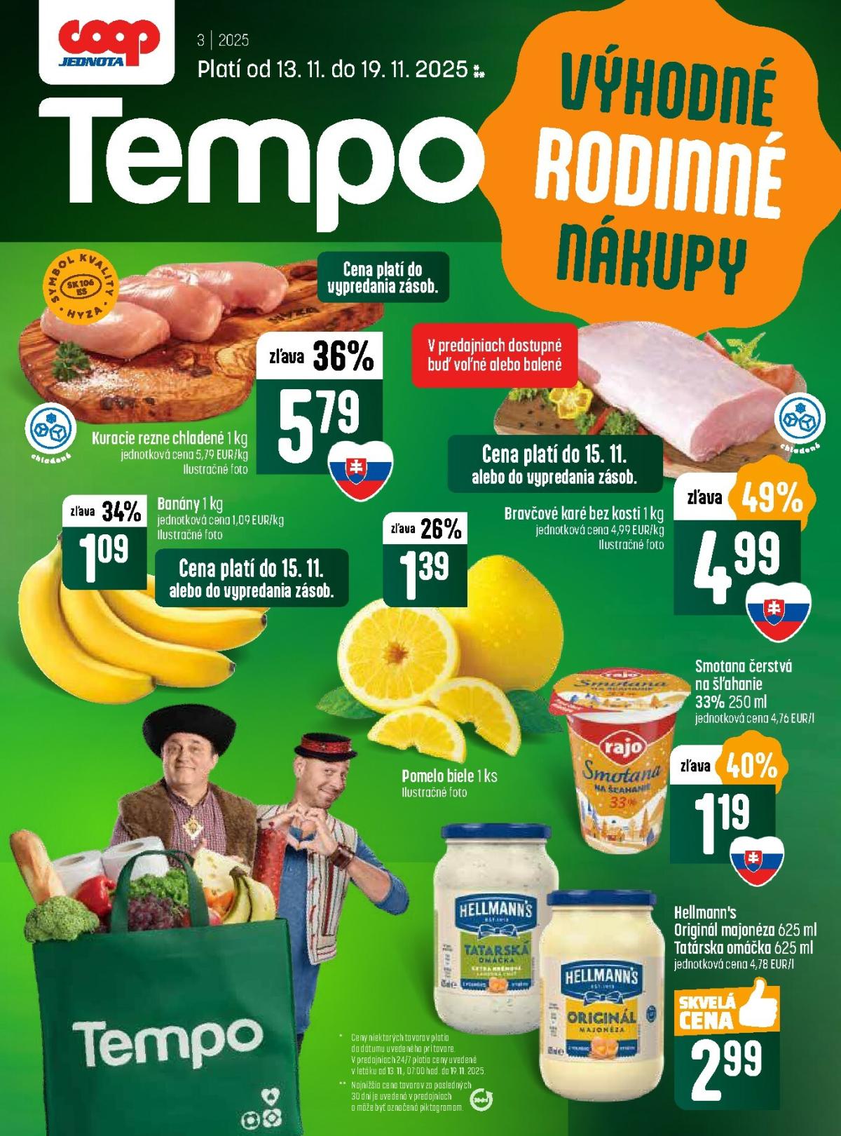 Leták COOP Jednota - Tempo platný od 13.11. do 19.11.