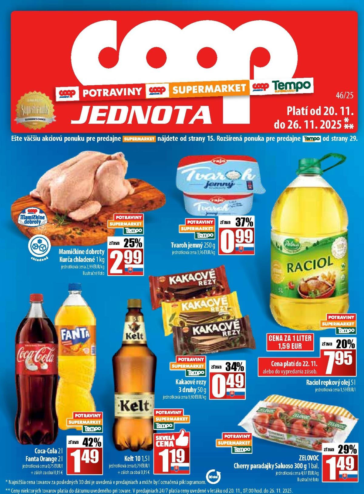 Leták COOP Jednota platný od 20.11. do 26.11.