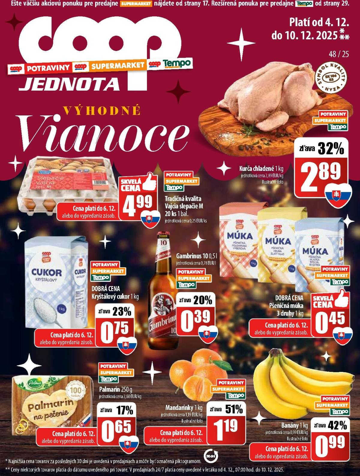 Leták COOP Jednota platný od 04.12. do 10.12.
