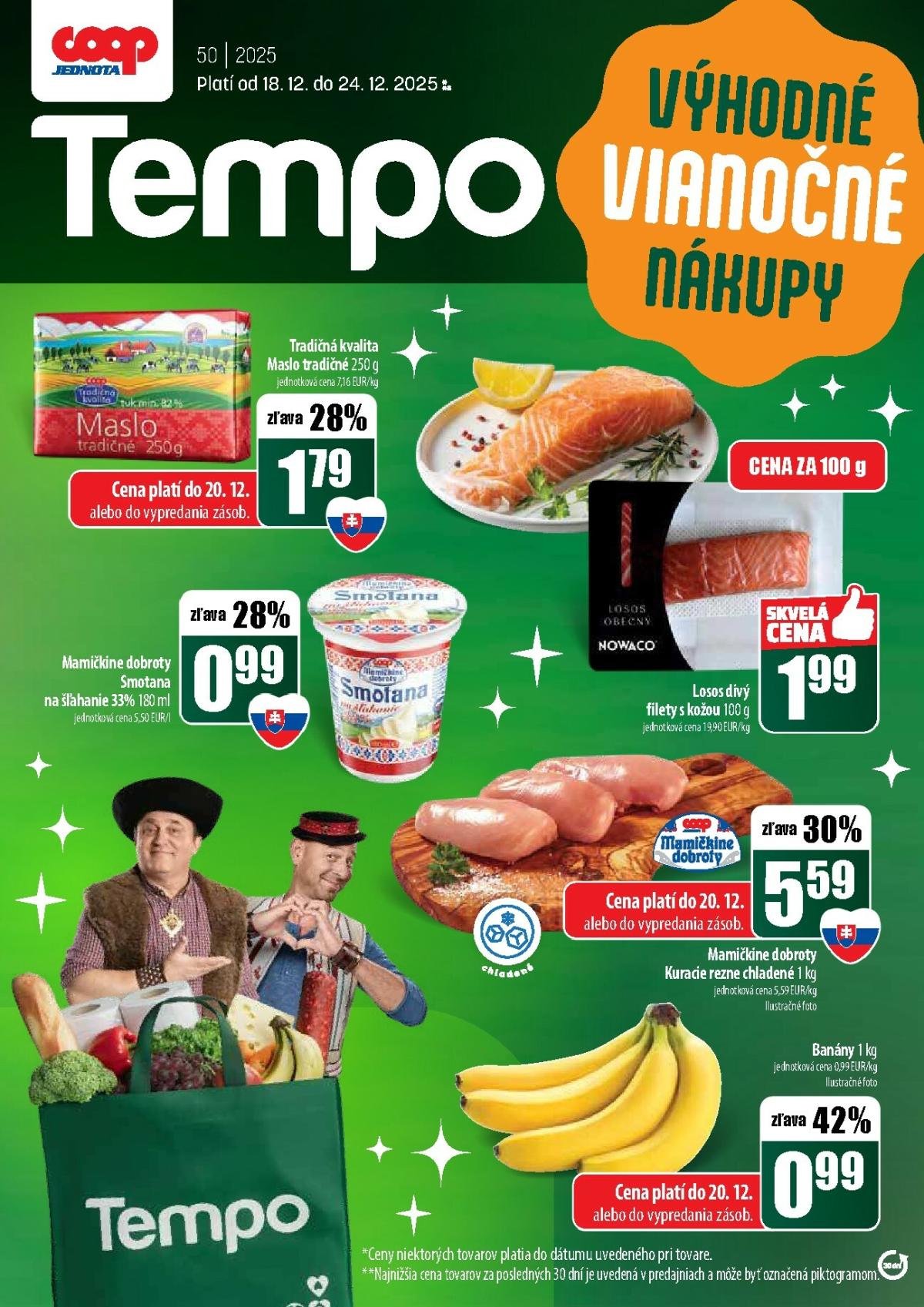 Leták COOP Jednota - Tempo platný od 18.12. do 24.12.