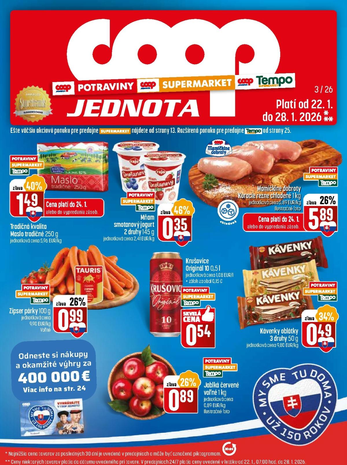 Leták COOP Jednota platný od 22.01. do 28.01.