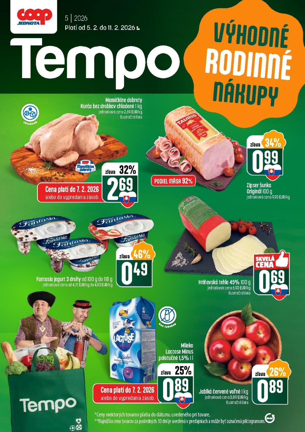 Leták COOP Jednota - Tempo platný od 05.02.2026 do 11.02.2026