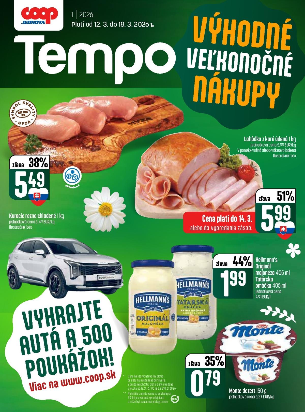 Leták COOP Jednota - Tempo platný od 12.03.2026 do 18.03.2026