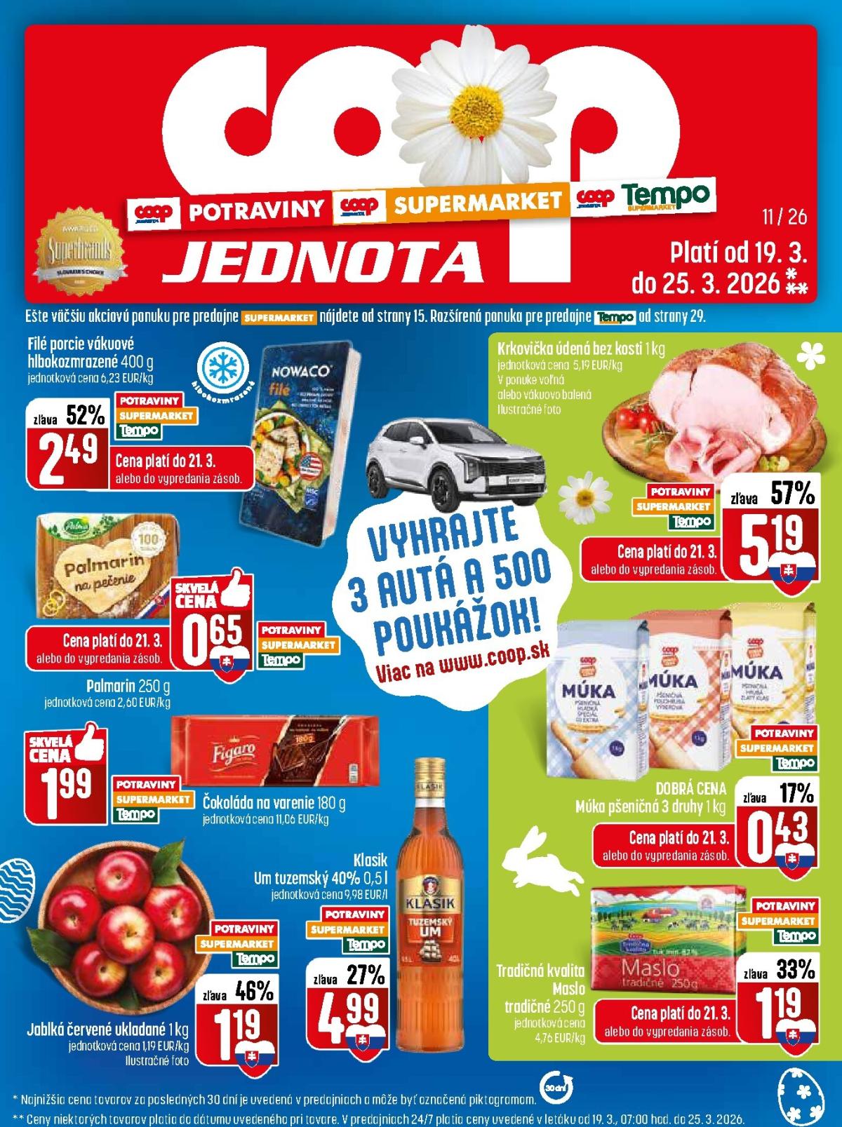Leták COOP Jednota - Tempo platný od 19.03.2026 do 25.03.2026