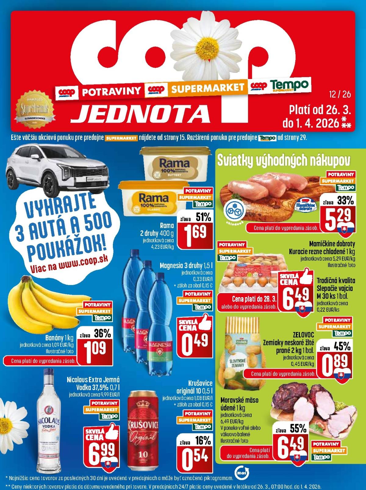 Leták COOP Jednota platný od 26.03.2026 do 01.04.2026