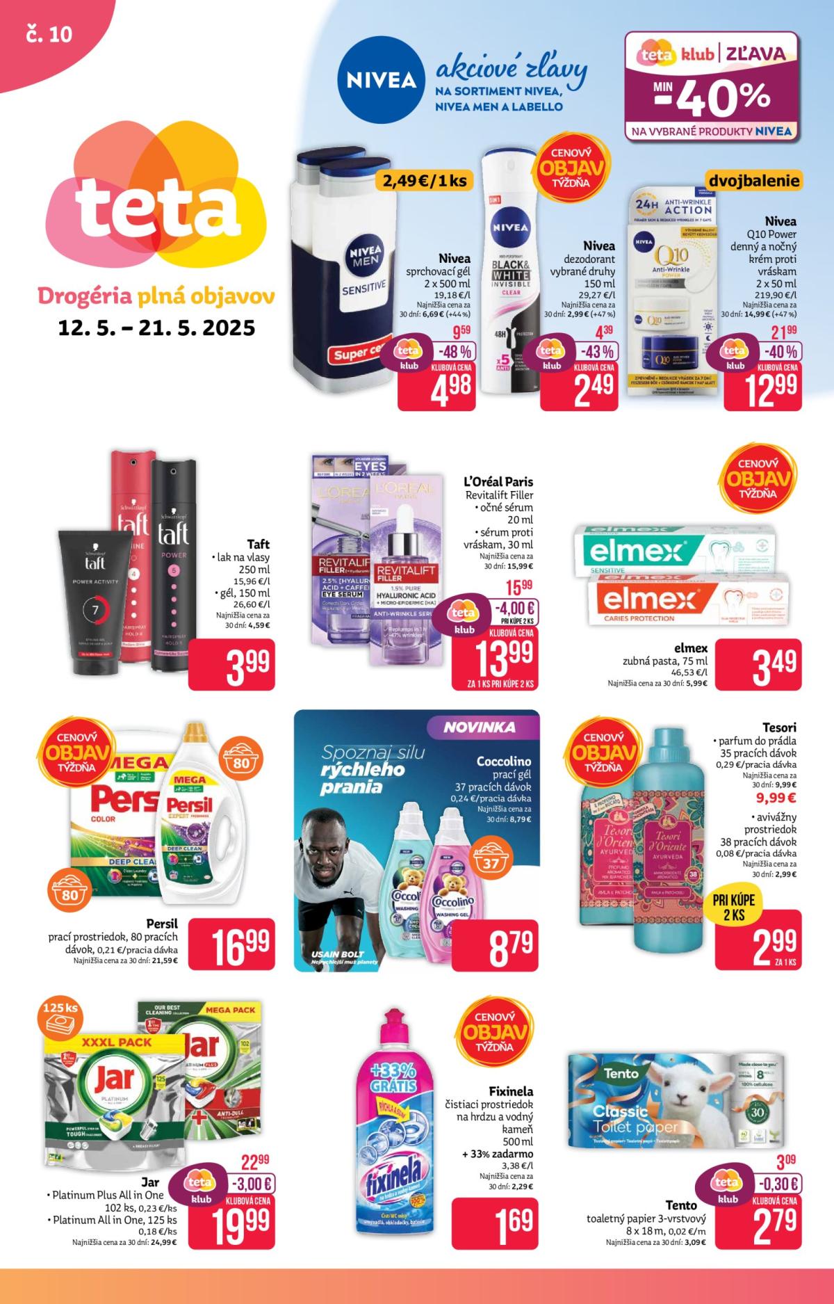 Teta drogerie leták platný od 12.05. - 21.05.