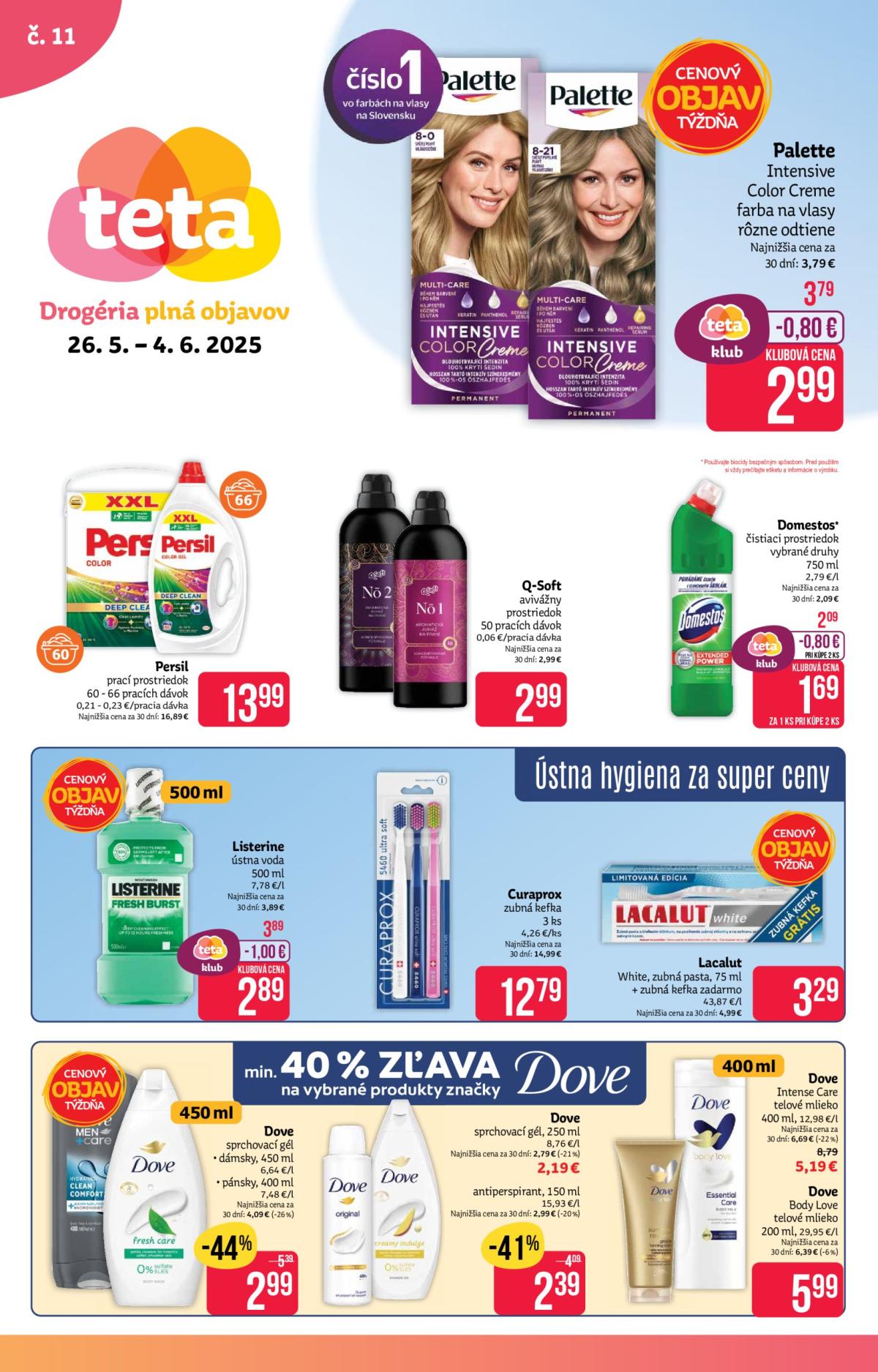 Teta drogerie leták platný od 26.05. - 04.06.