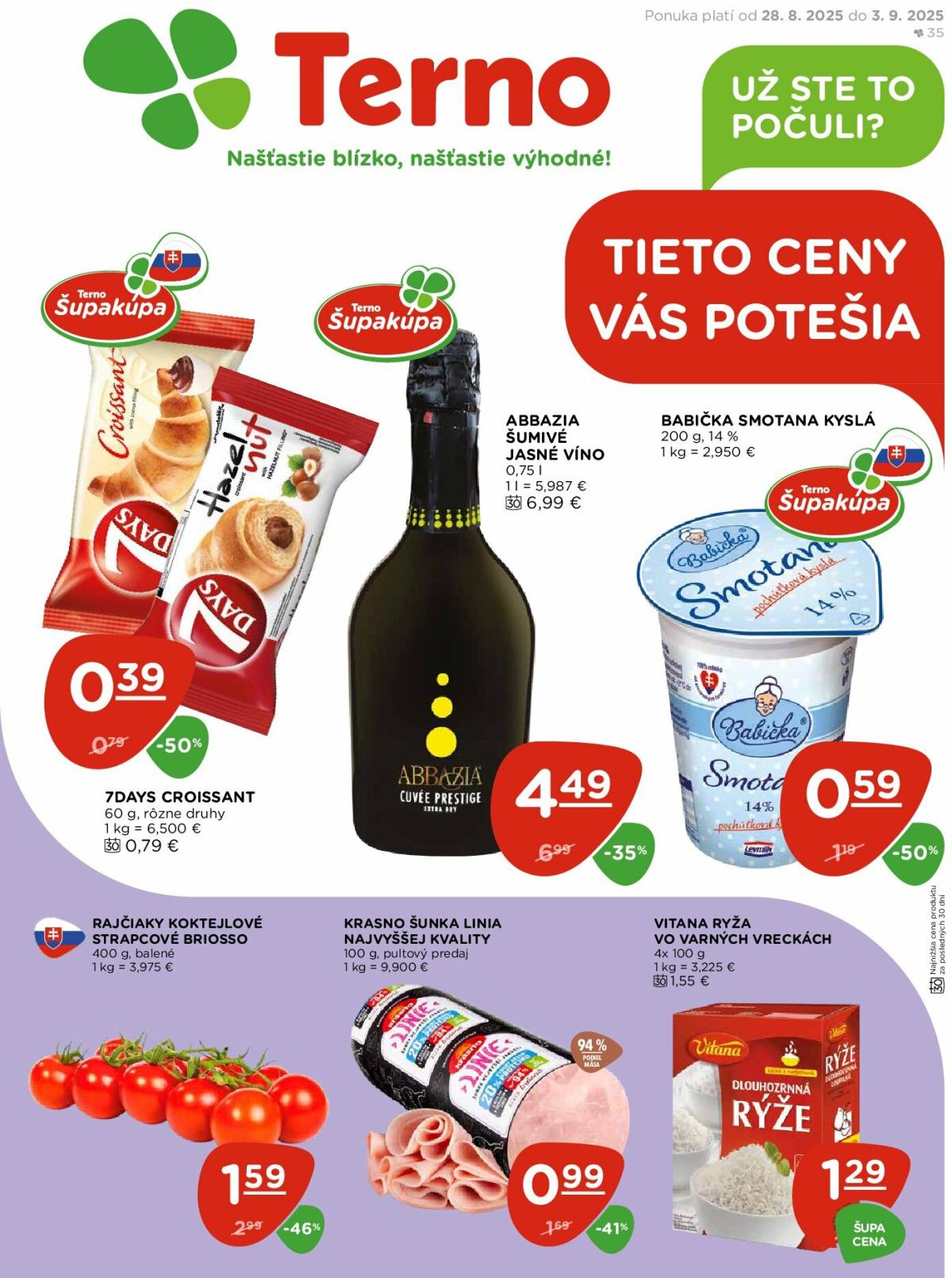 Leták Terno platný od 28.08. do 03.09.