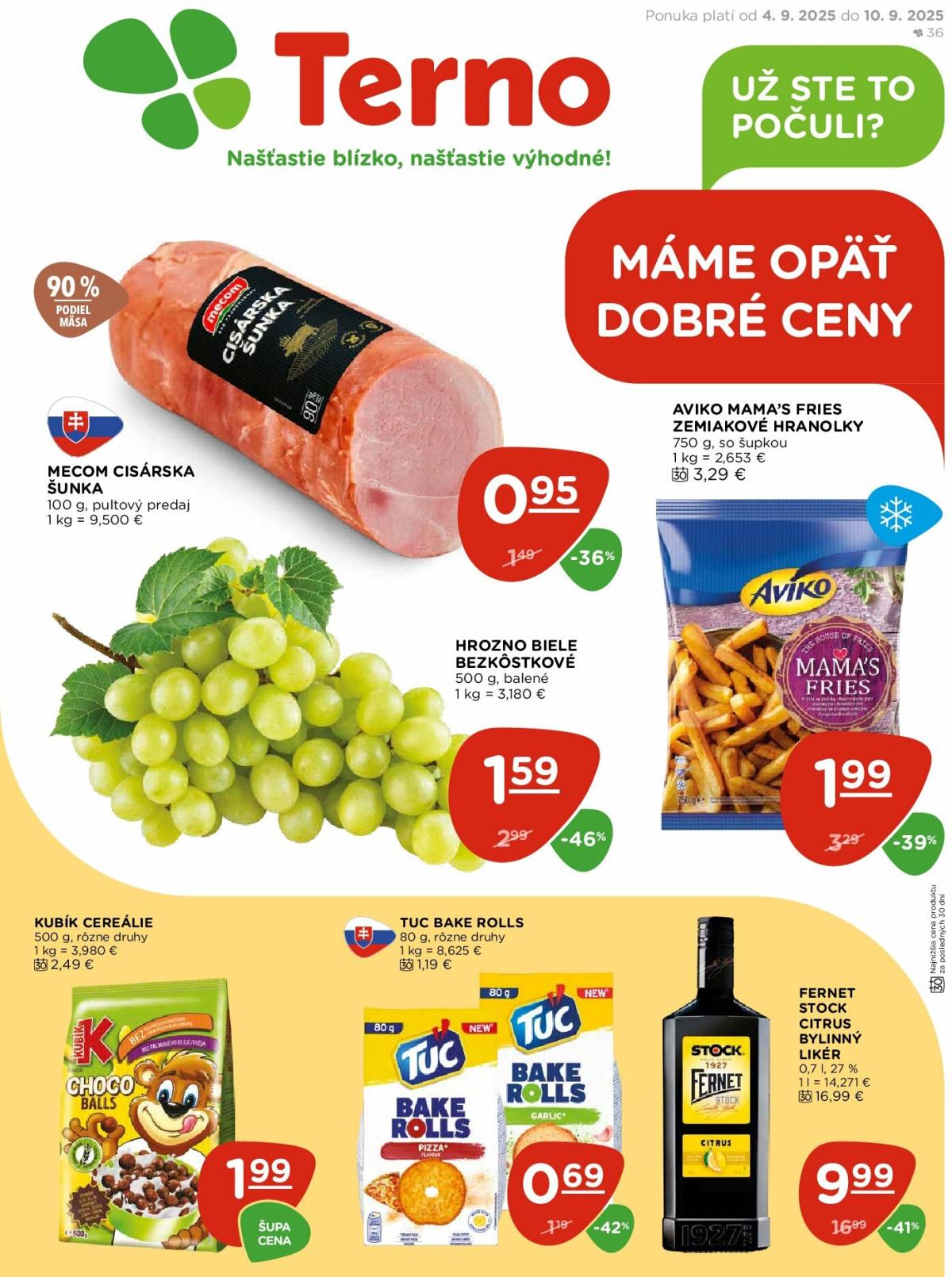 Leták Terno platný od 04.09. do 10.09.