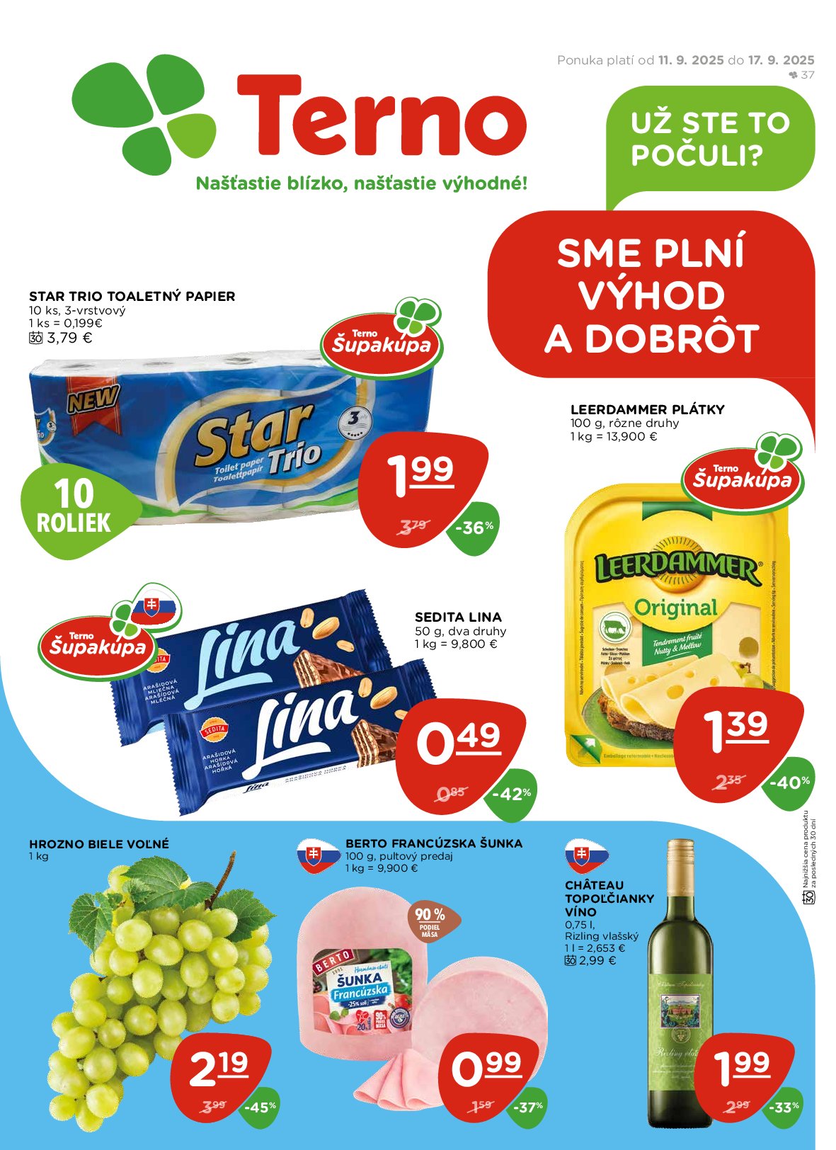 Leták Terno platný od 11.09. do 17.09.