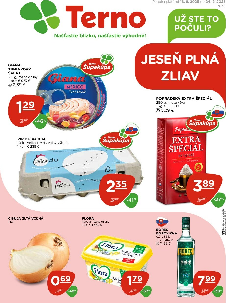 Leták Terno platný od 18.09. do 24.09.