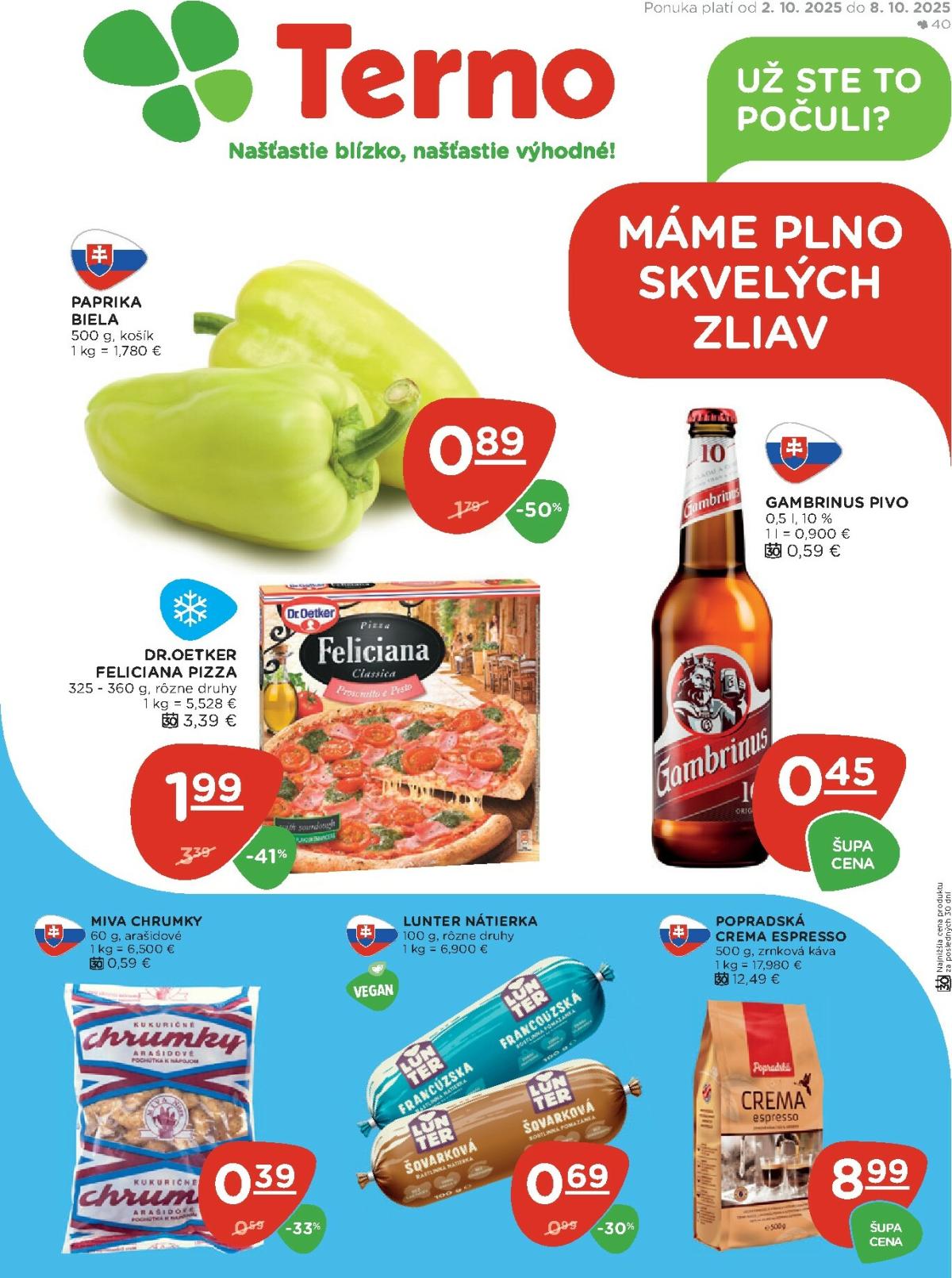 Leták Terno platný od 02.10. do 08.10.