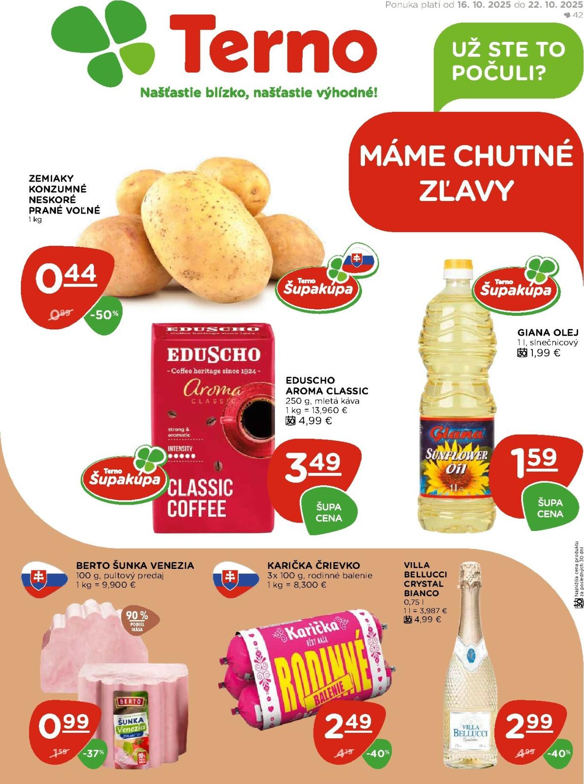 Leták Terno platný od 16.10. do 22.10.