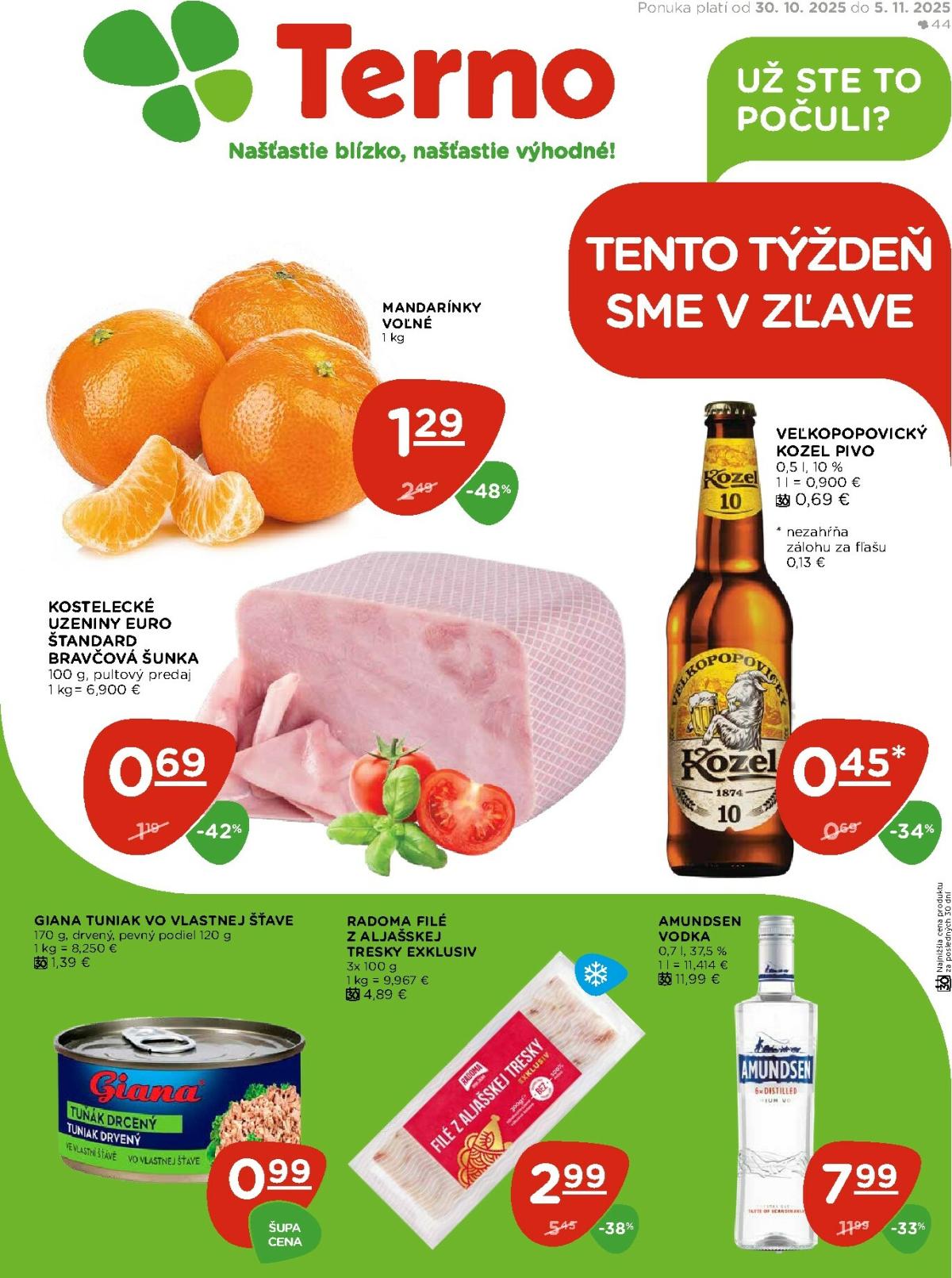 Leták Terno platný od 30.10. do 05.11.