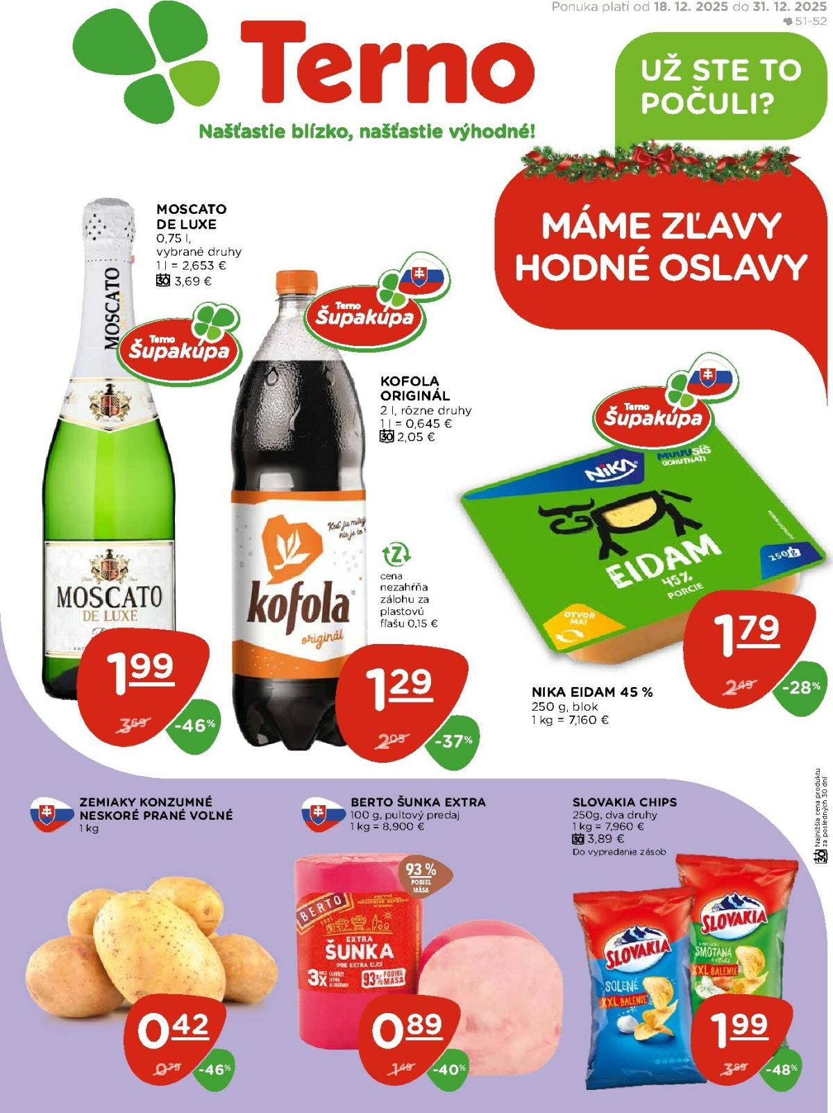 Leták Terno platný od 18.12. do 31.12.
