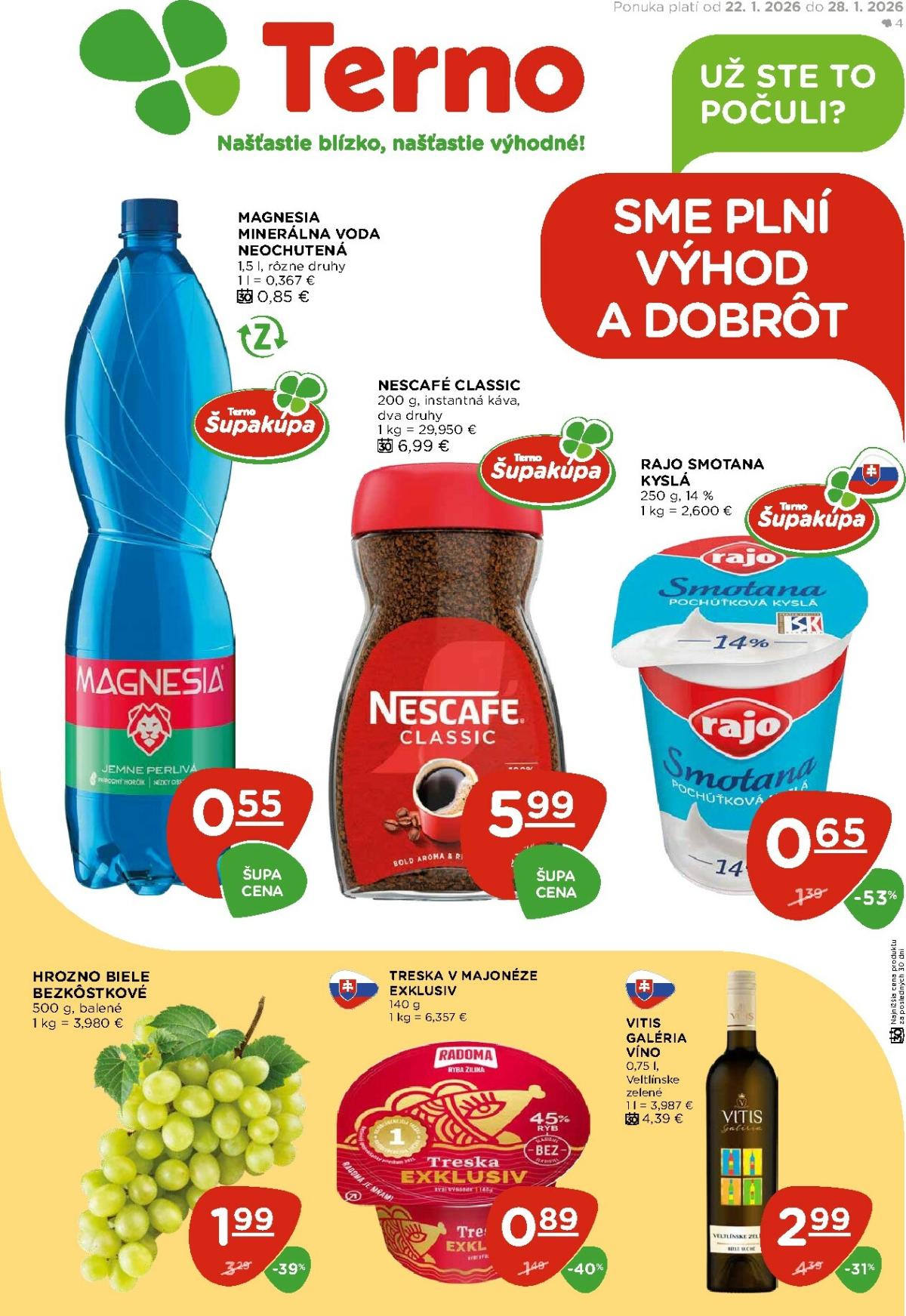 Leták Terno platný od 22.01. do 28.01.