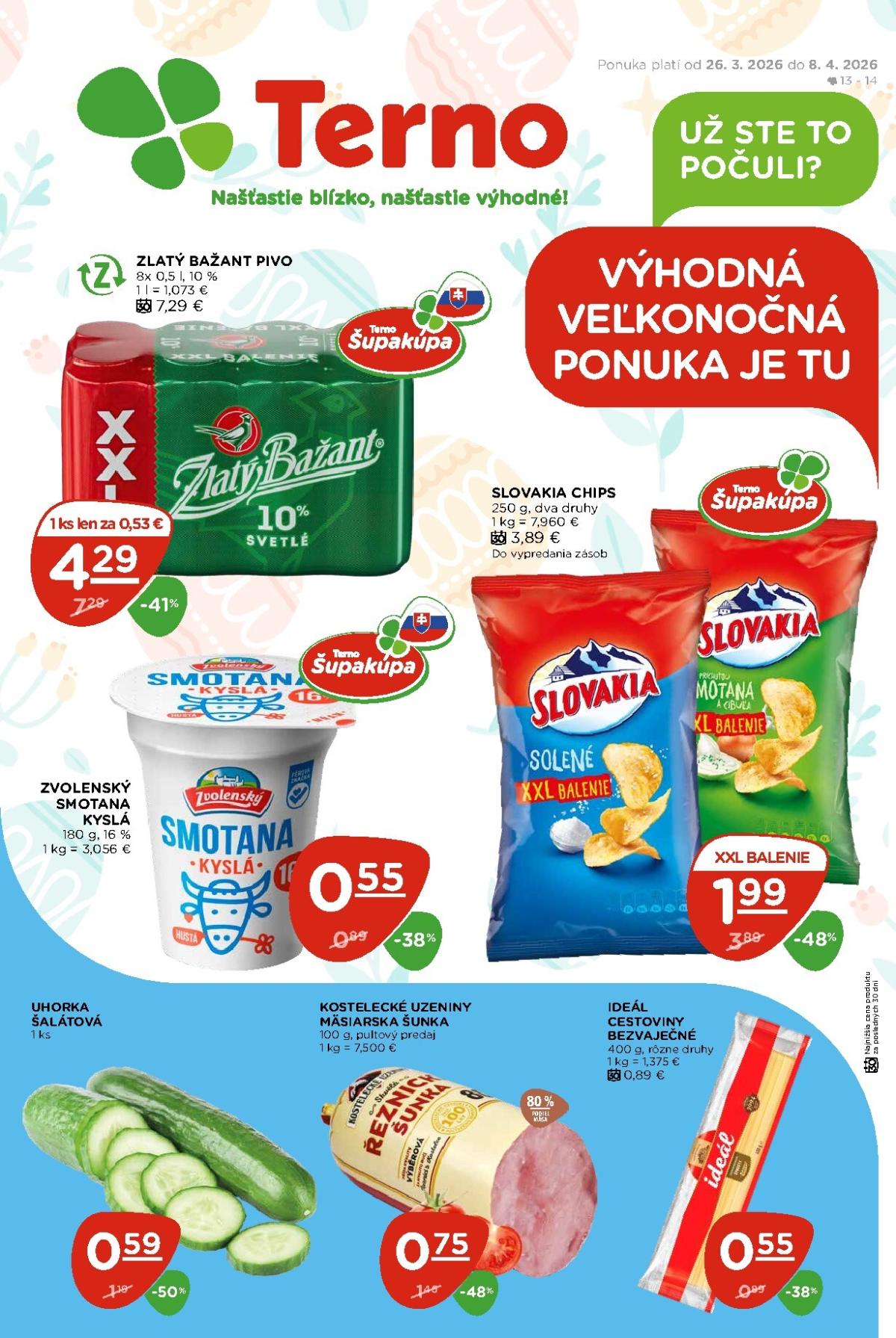 Leták Terno platný od 26.03.2026 do 08.04.2026