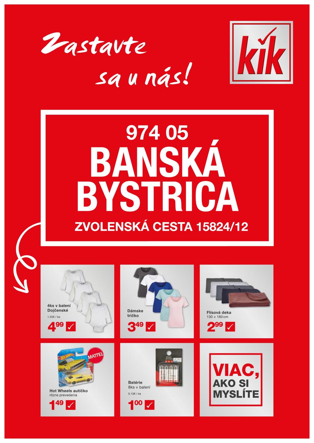 Kik - Banská Bystrica leták platný od 02.01. - 08.01.