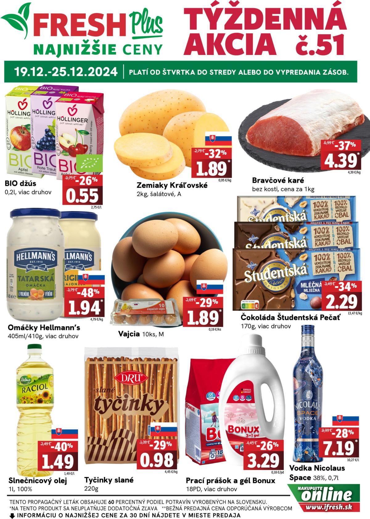 Fresh Plus leták platný od 19.12. - 25.12.