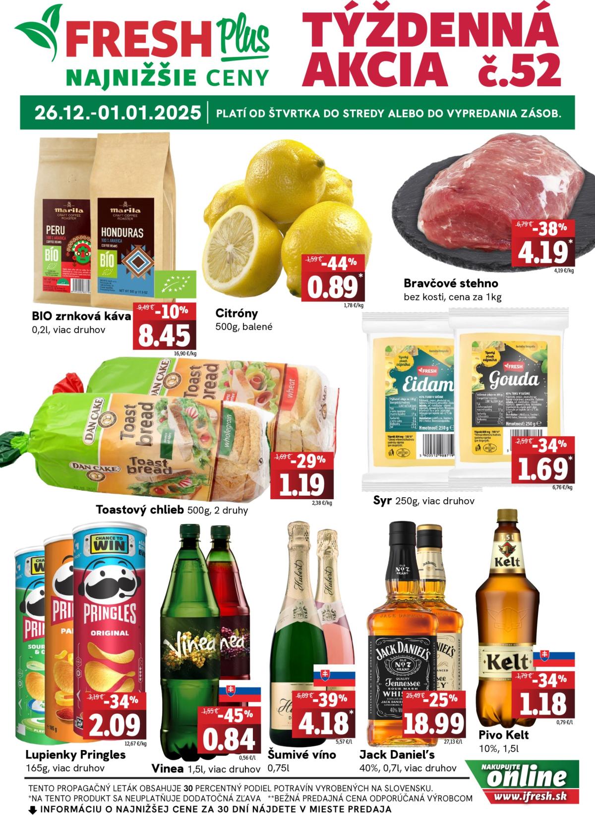 Fresh Plus leták platný od 26.12. - 01.01.