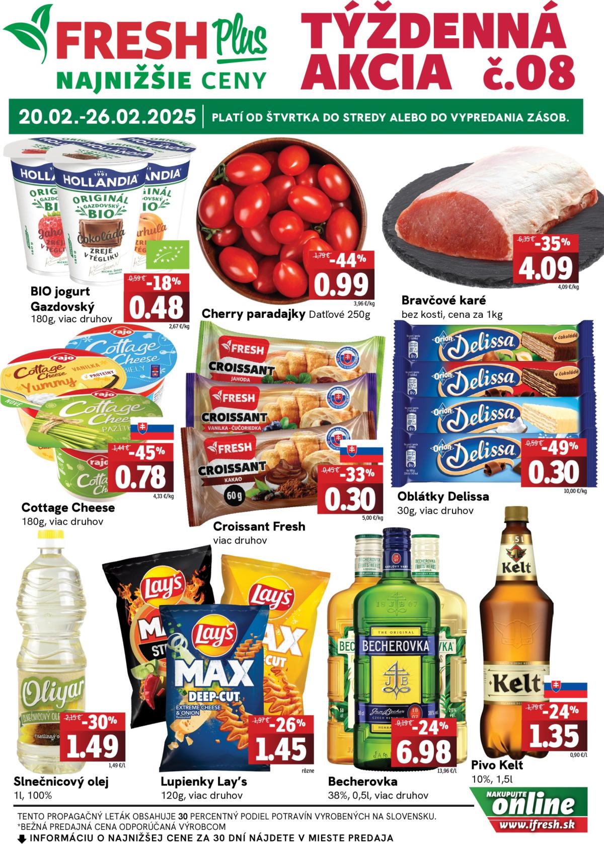 Fresh Plus leták platný od 20.02. - 26.02.