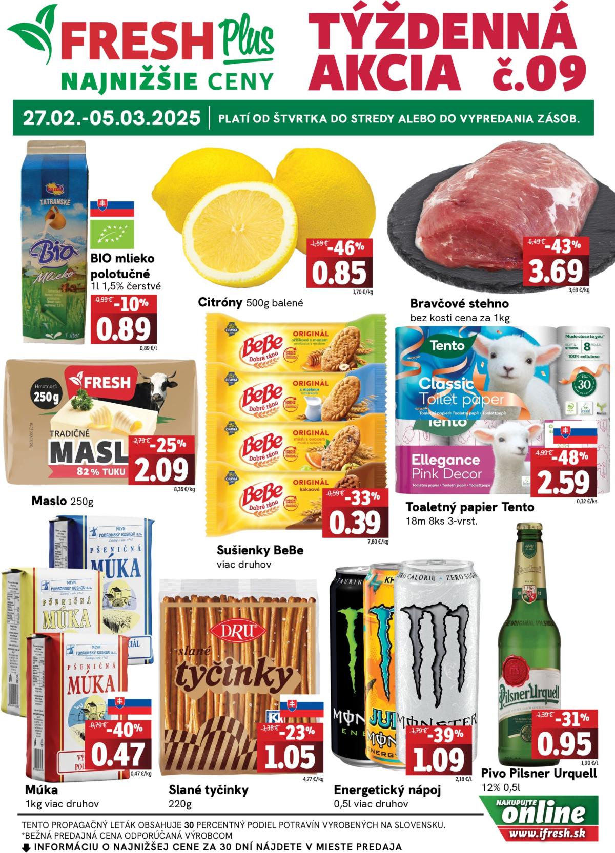 Fresh Plus leták platný od 27.02. - 05.03.