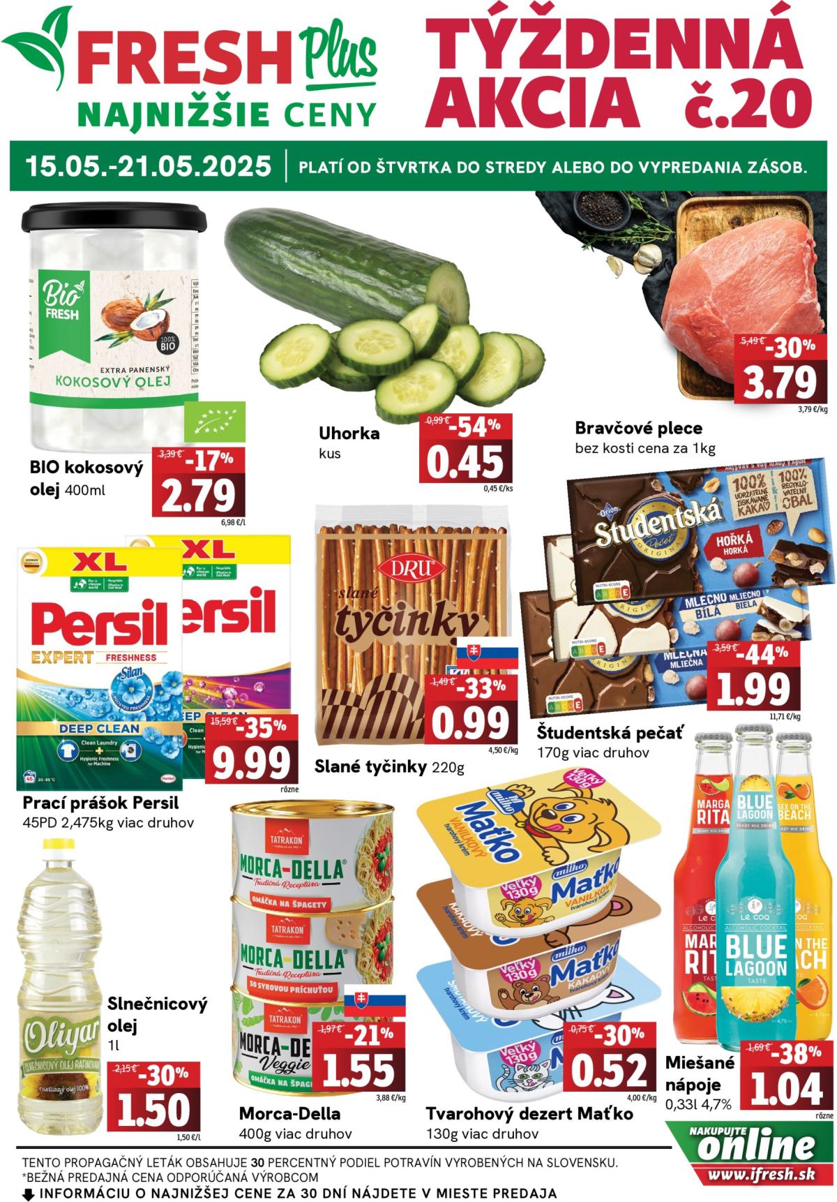 Fresh Plus leták platný od 15.05. - 21.05.