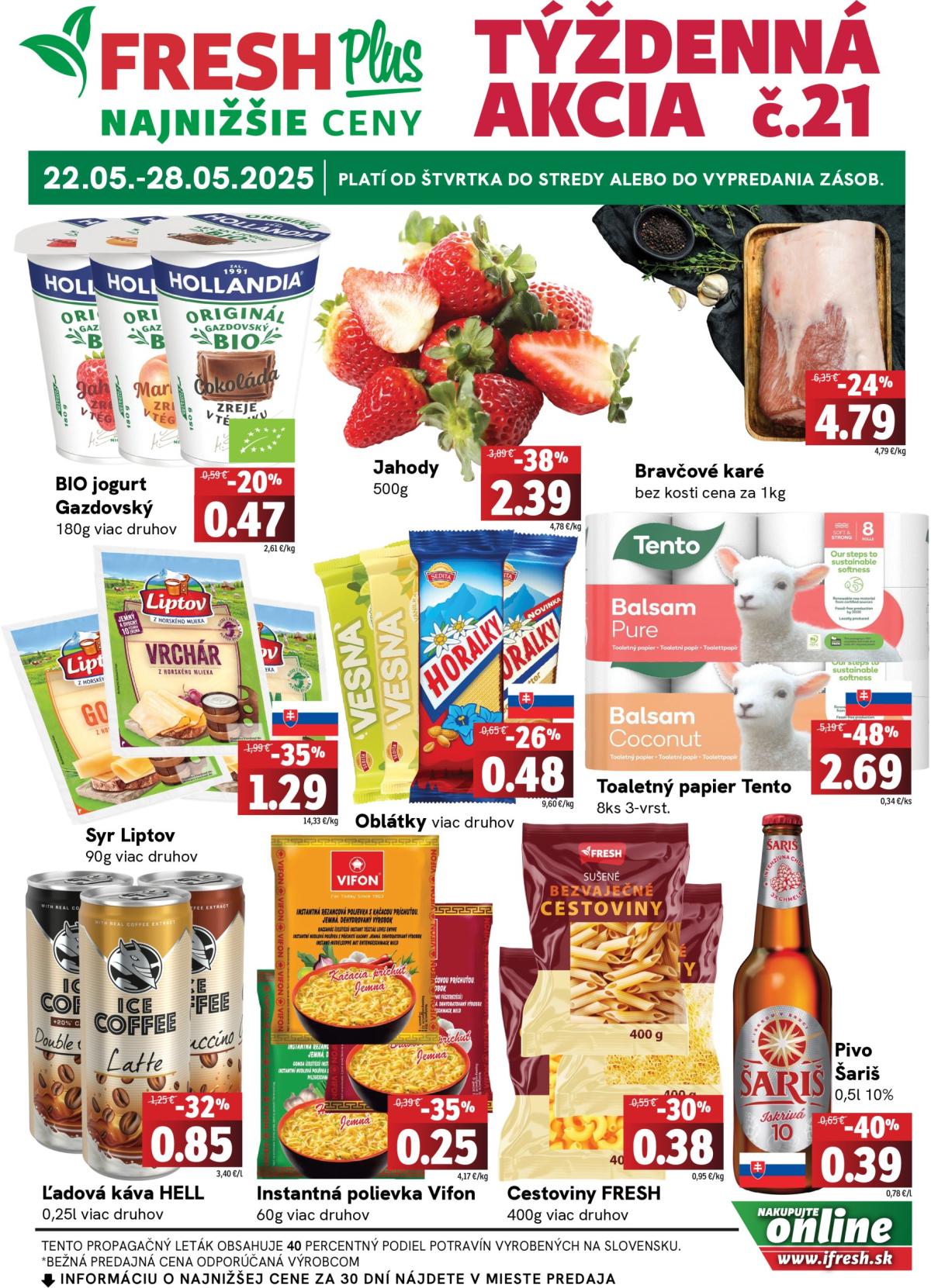 Fresh Plus leták platný od 22.05. - 28.05.