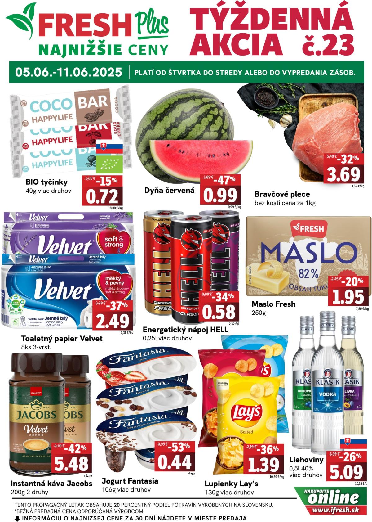 Leták Fresh Plus platný od 05.06. do 11.06.