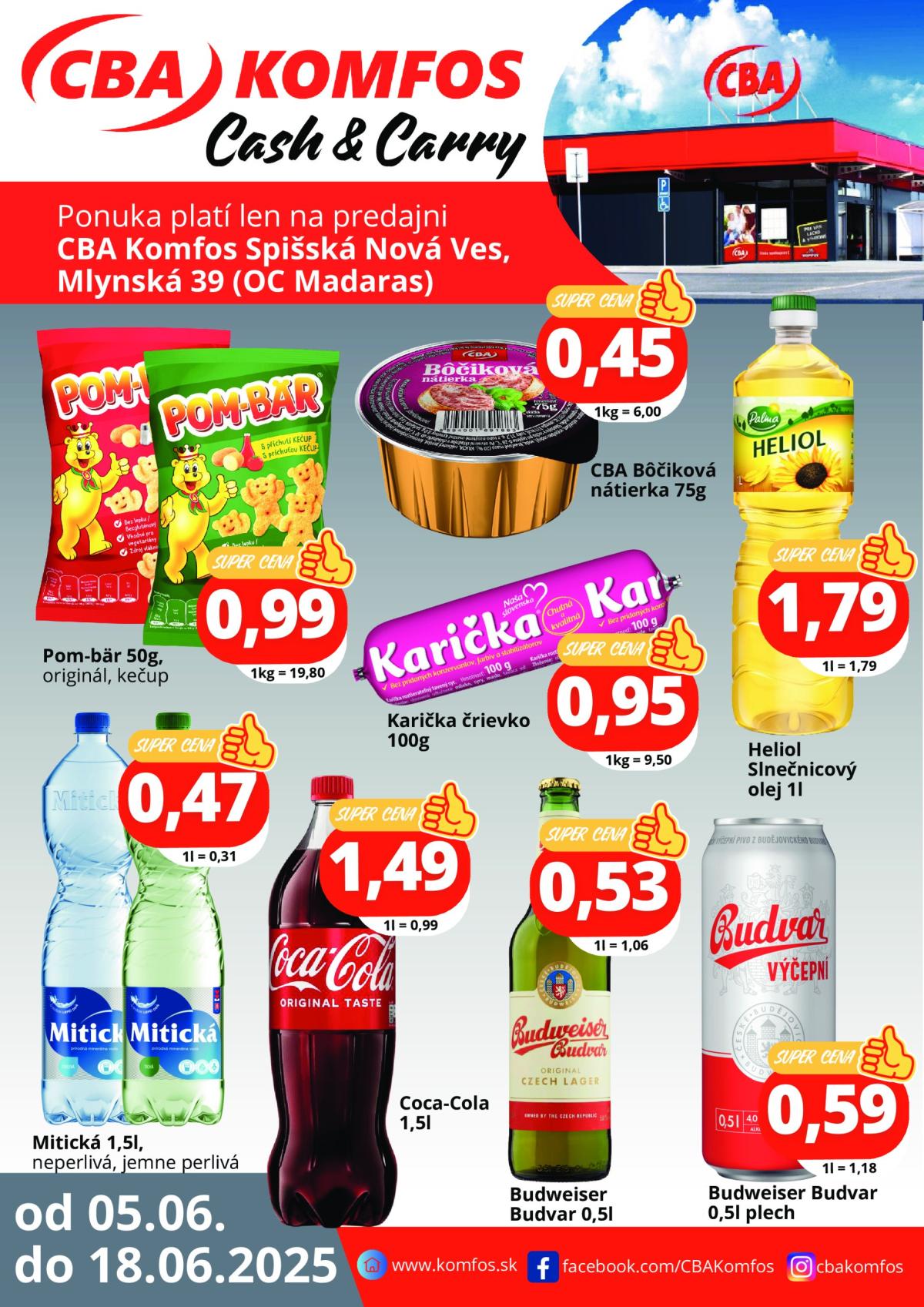 CBA - Gastrocash Spišská nová Ves leták platný od 05.06. - 18.06.