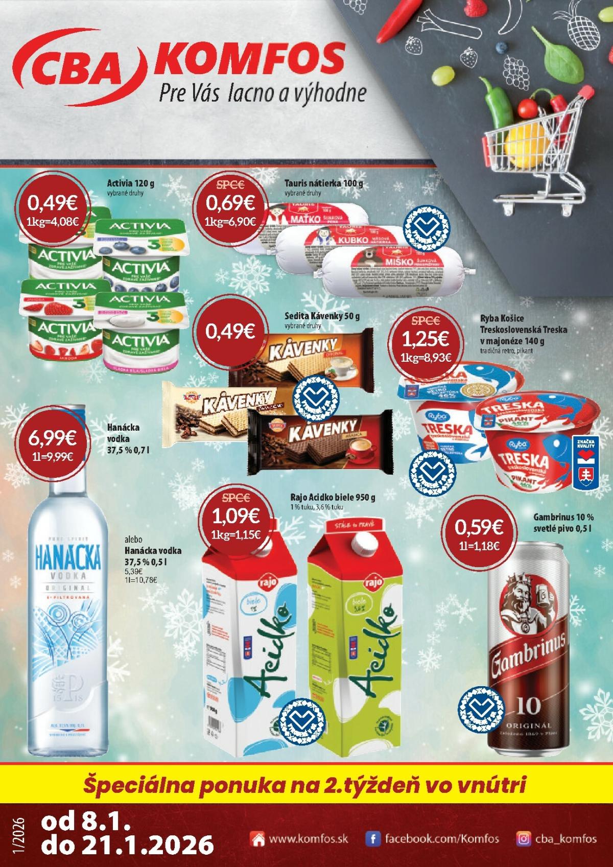 Leták CBA platný od 08.01. do 21.01.