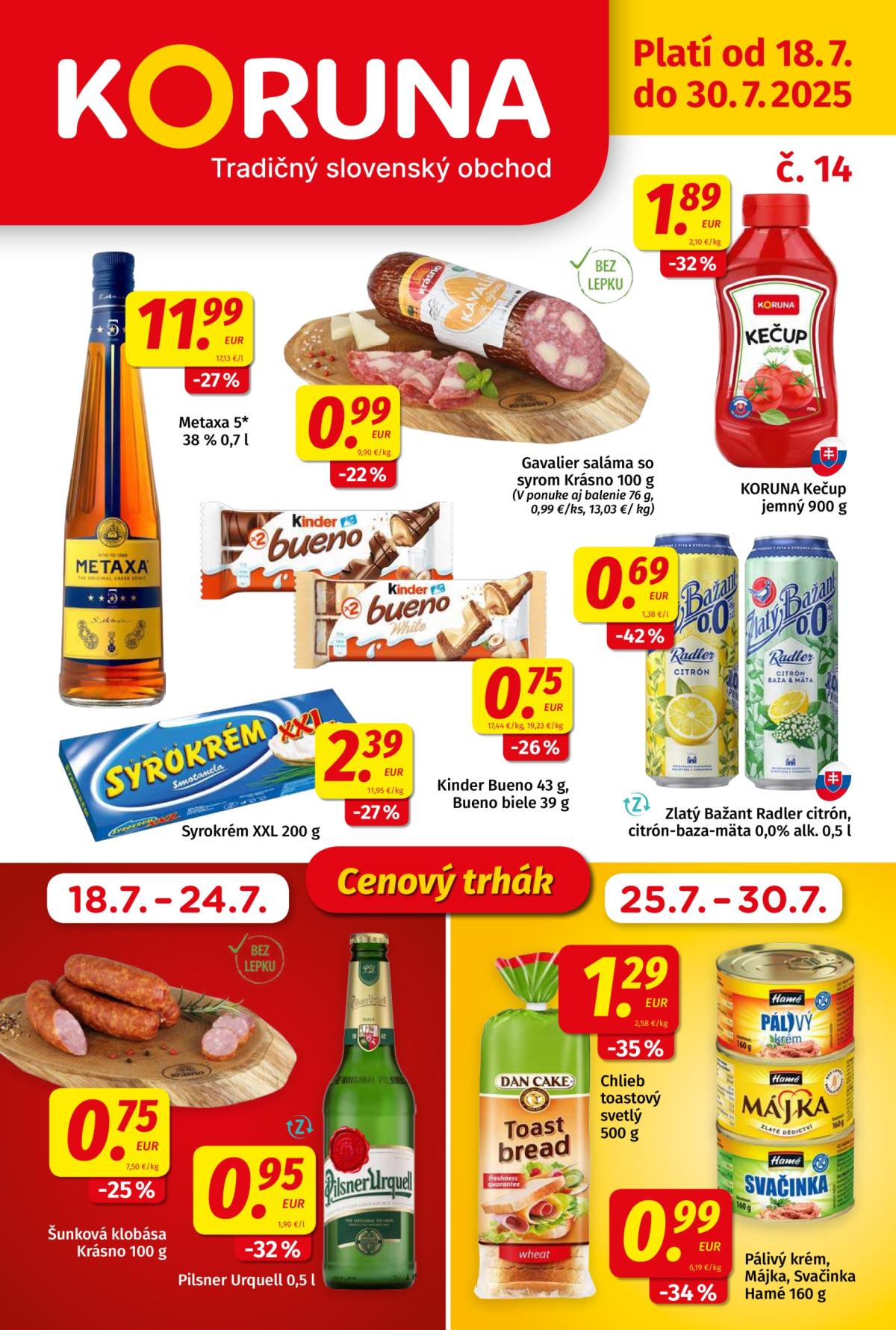 Leták Koruna platný od 18.07. do 30.07.