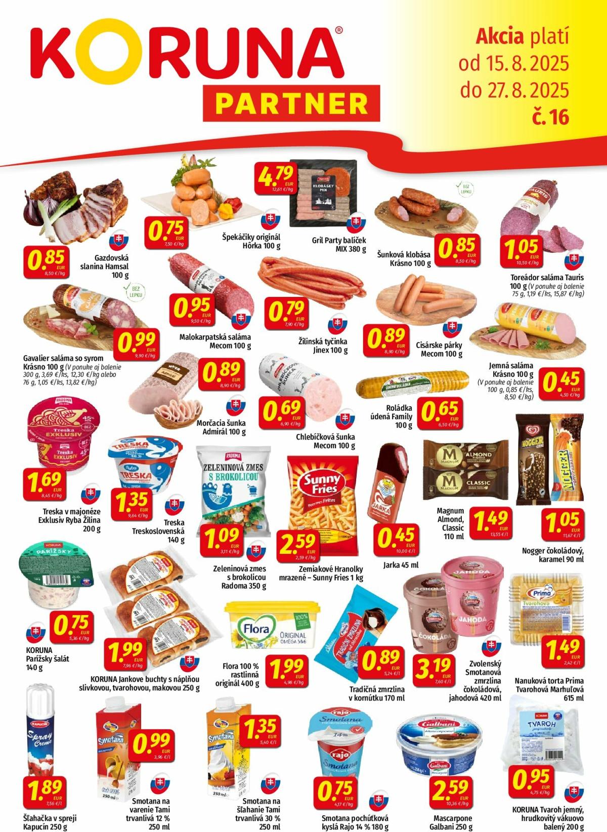 Leták Koruna - Partner platný od 15.08. do 27.08.