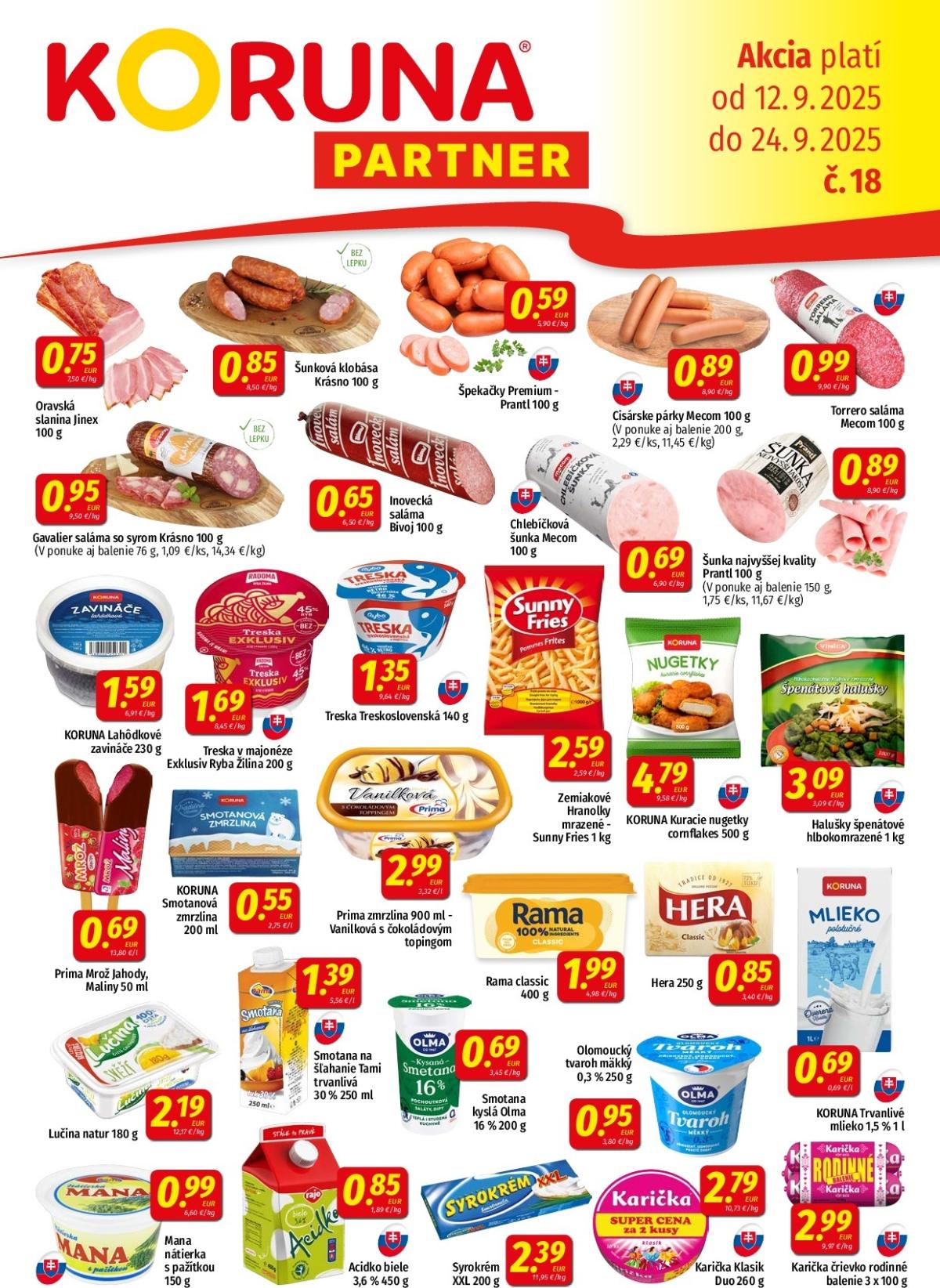 Leták Koruna - Partner platný od 12.09. do 24.09.