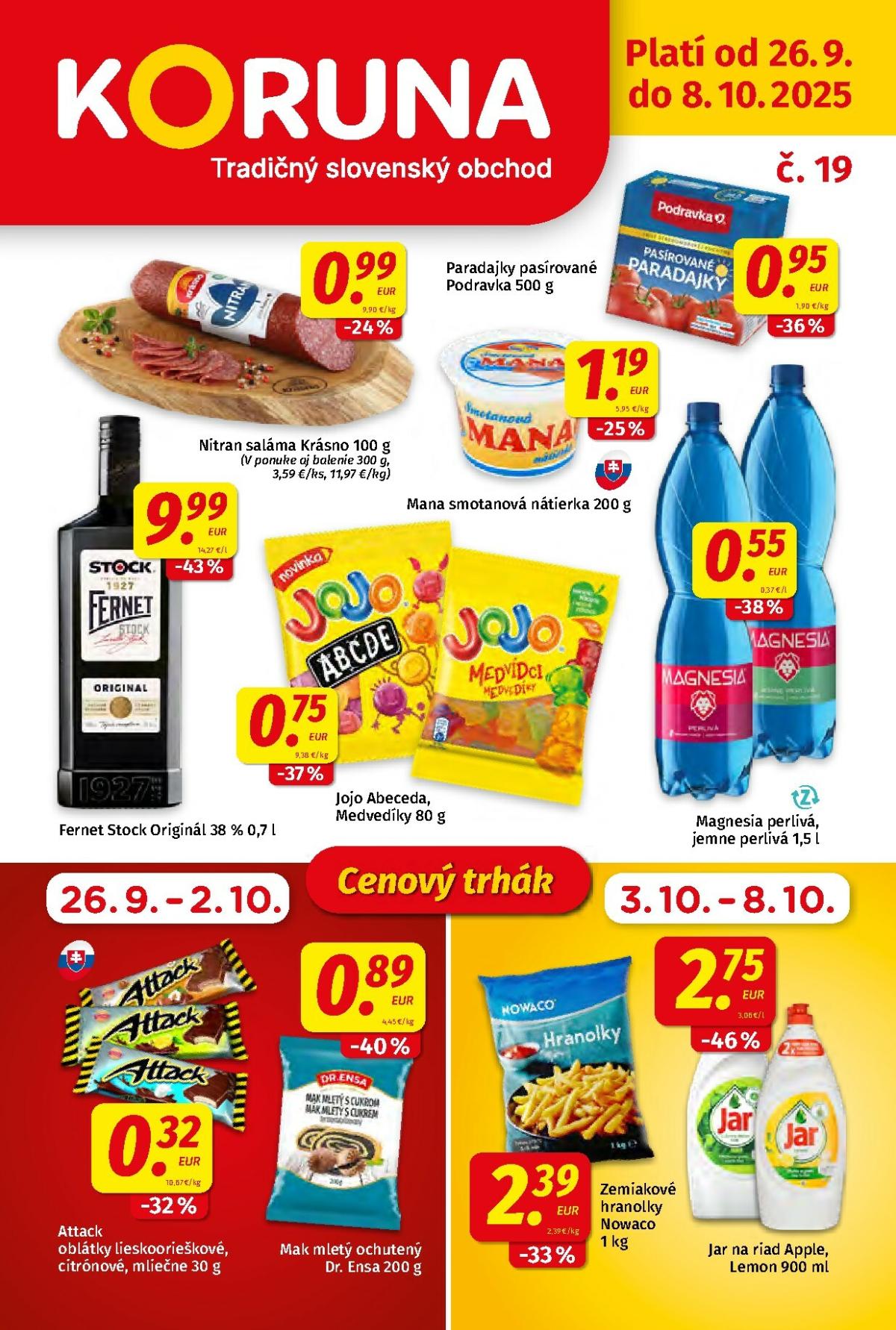 Leták Koruna platný od 26.09. do 08.10.