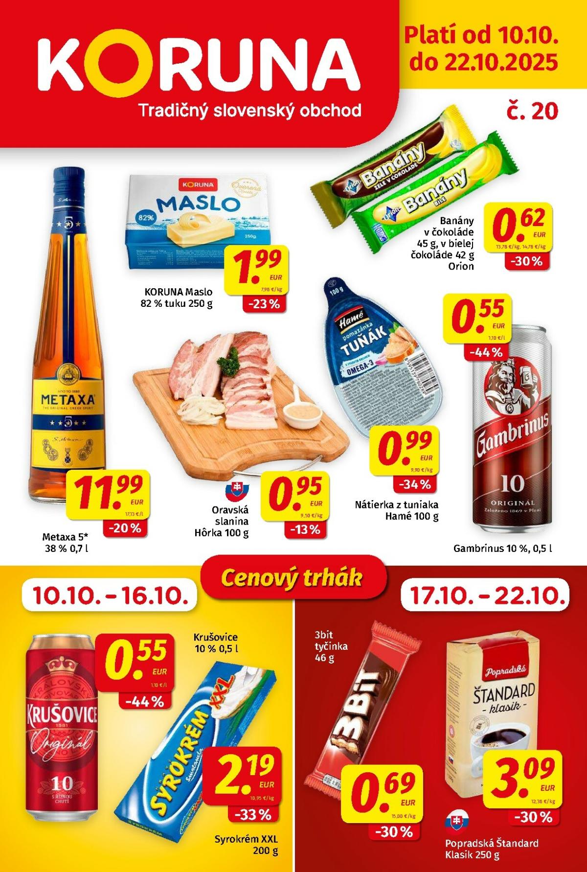 Leták Koruna platný od 10.10. do 22.10.